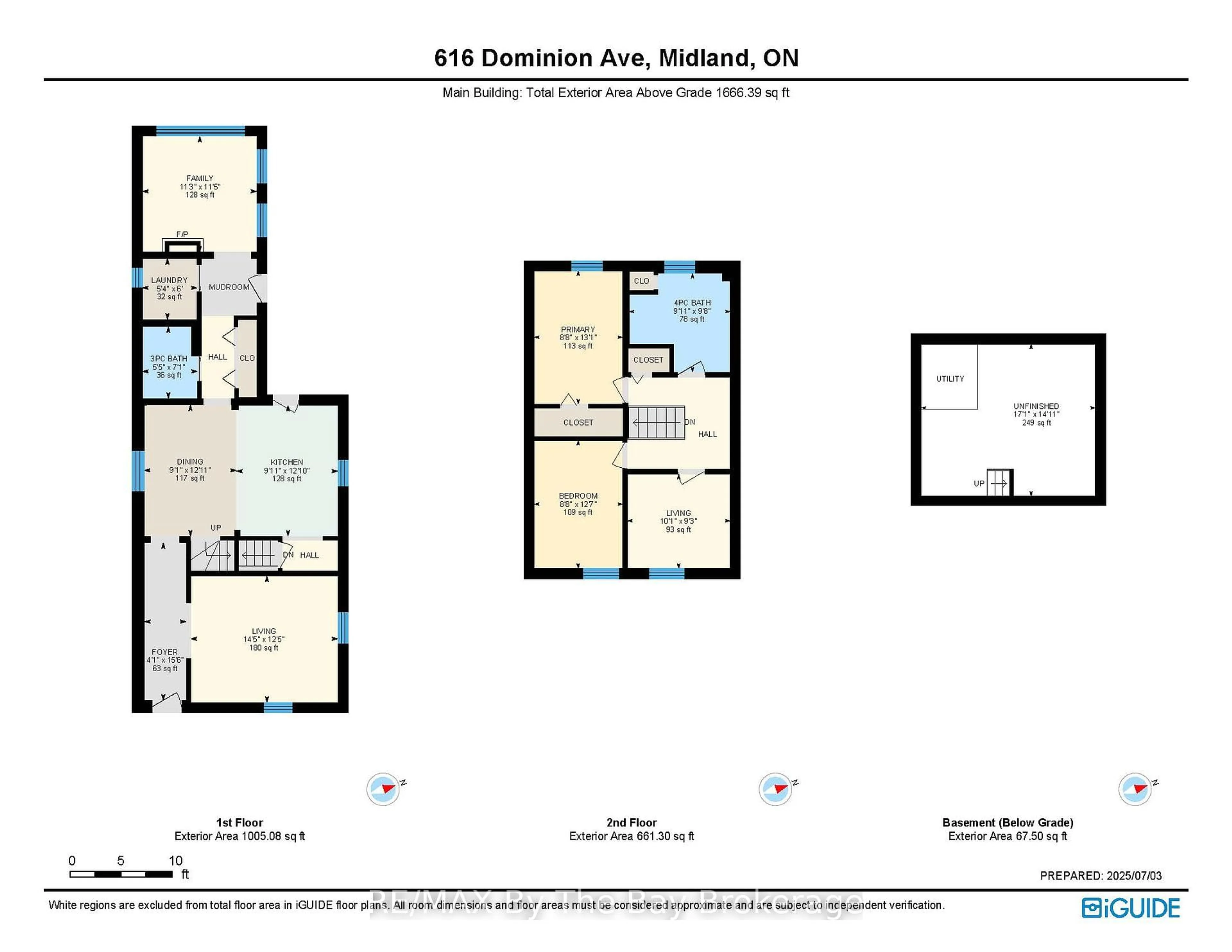 Floor plan for 616 Dominion Ave, Midland Ontario L4R 1R4