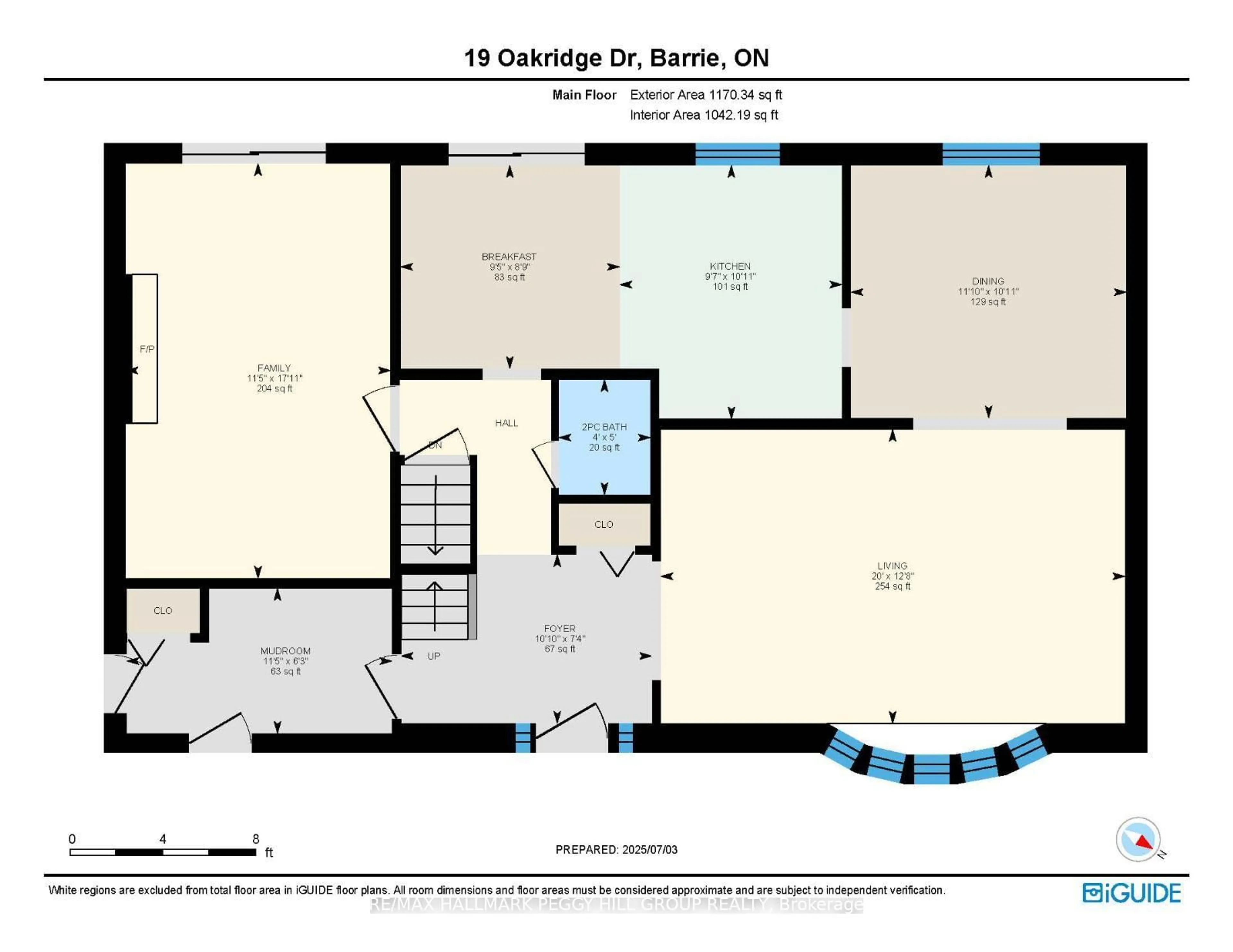 Floor plan for 19 Oakridge Dr, Barrie Ontario L4N 5N6