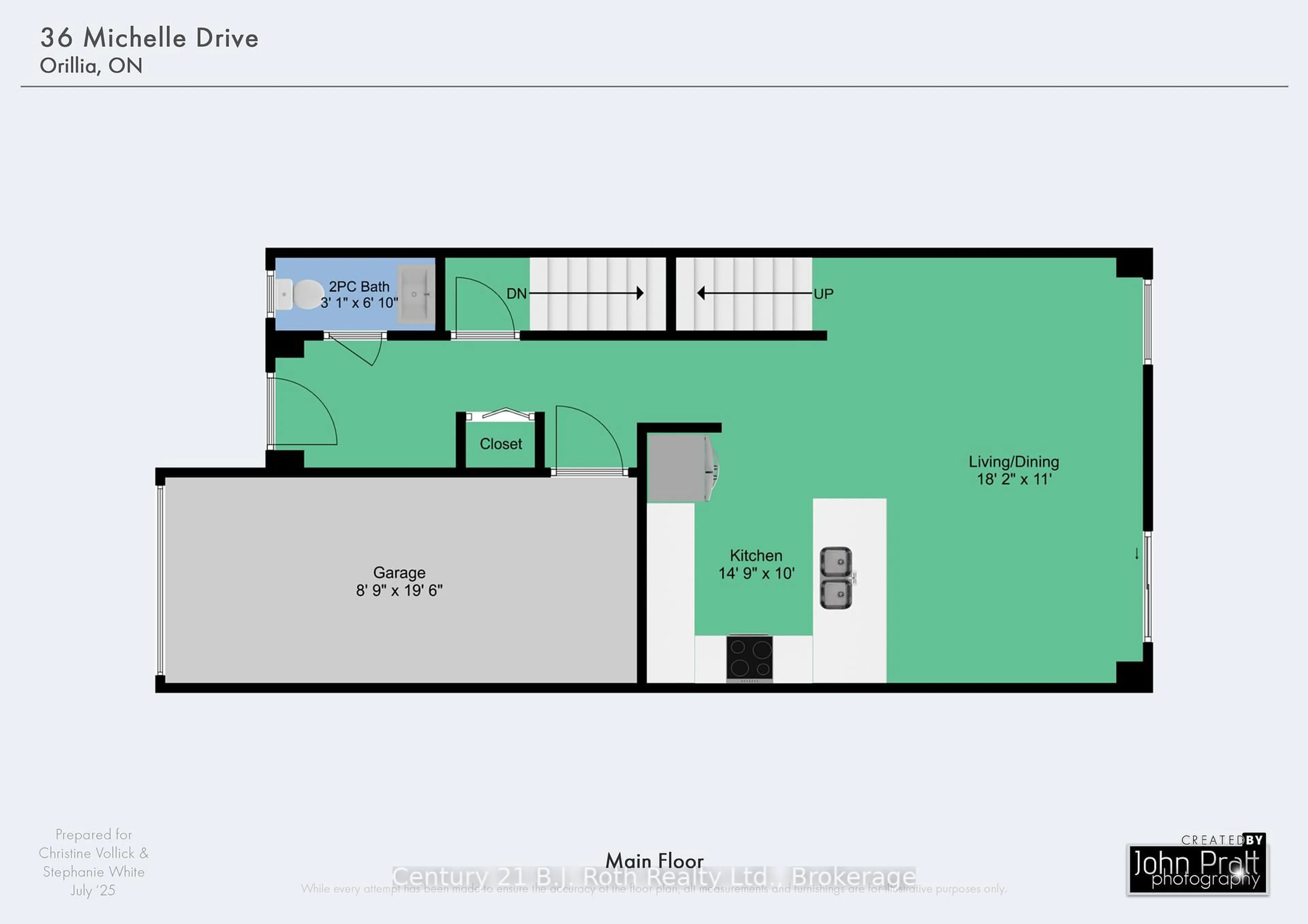 Floor plan for 36 Michelle Dr, Orillia Ontario L3V 0B4