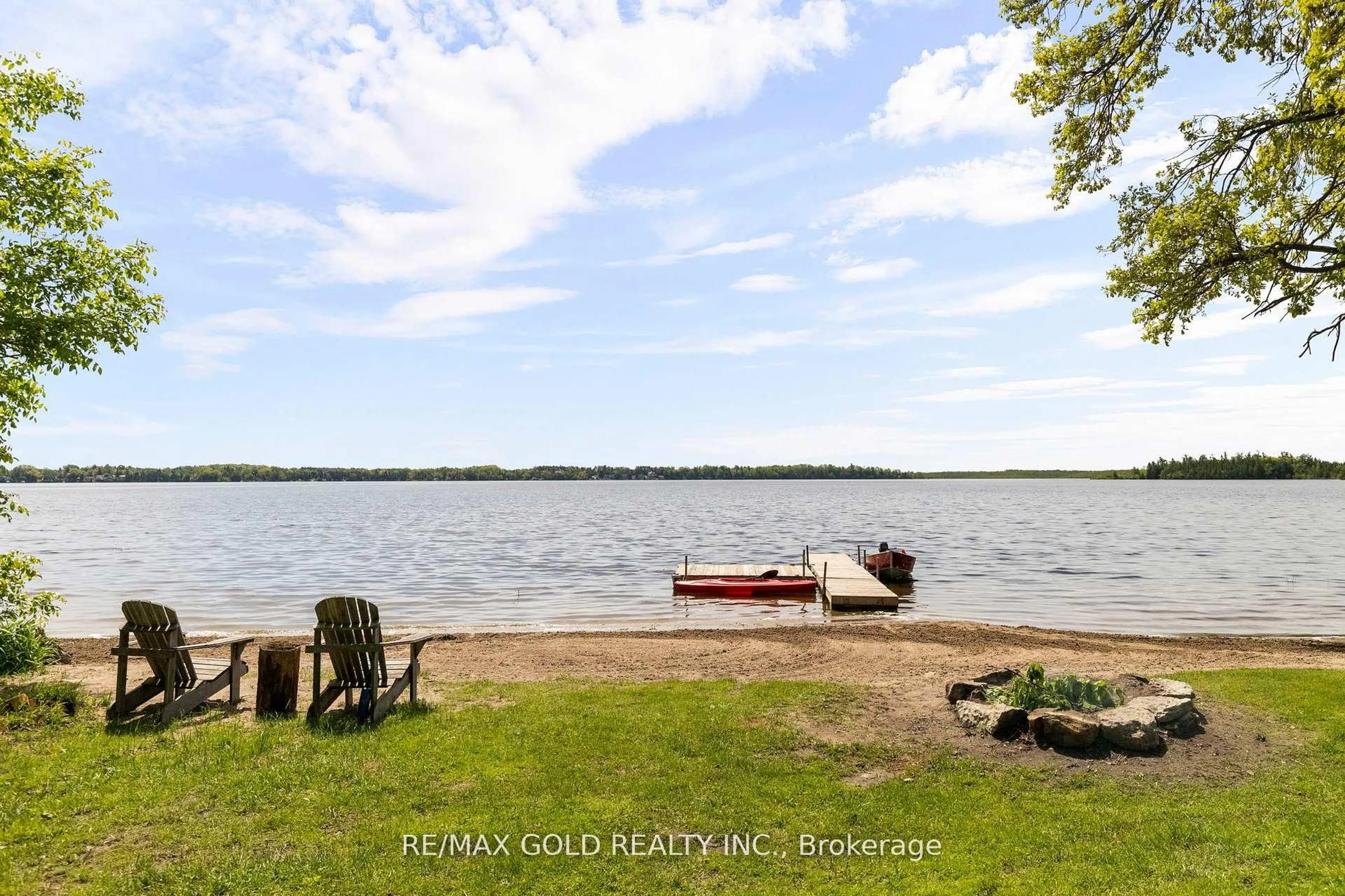 Patio, water/lake/river/ocean view for 1305 Carol Ann Ave, Ramara Ontario L0K 1B0