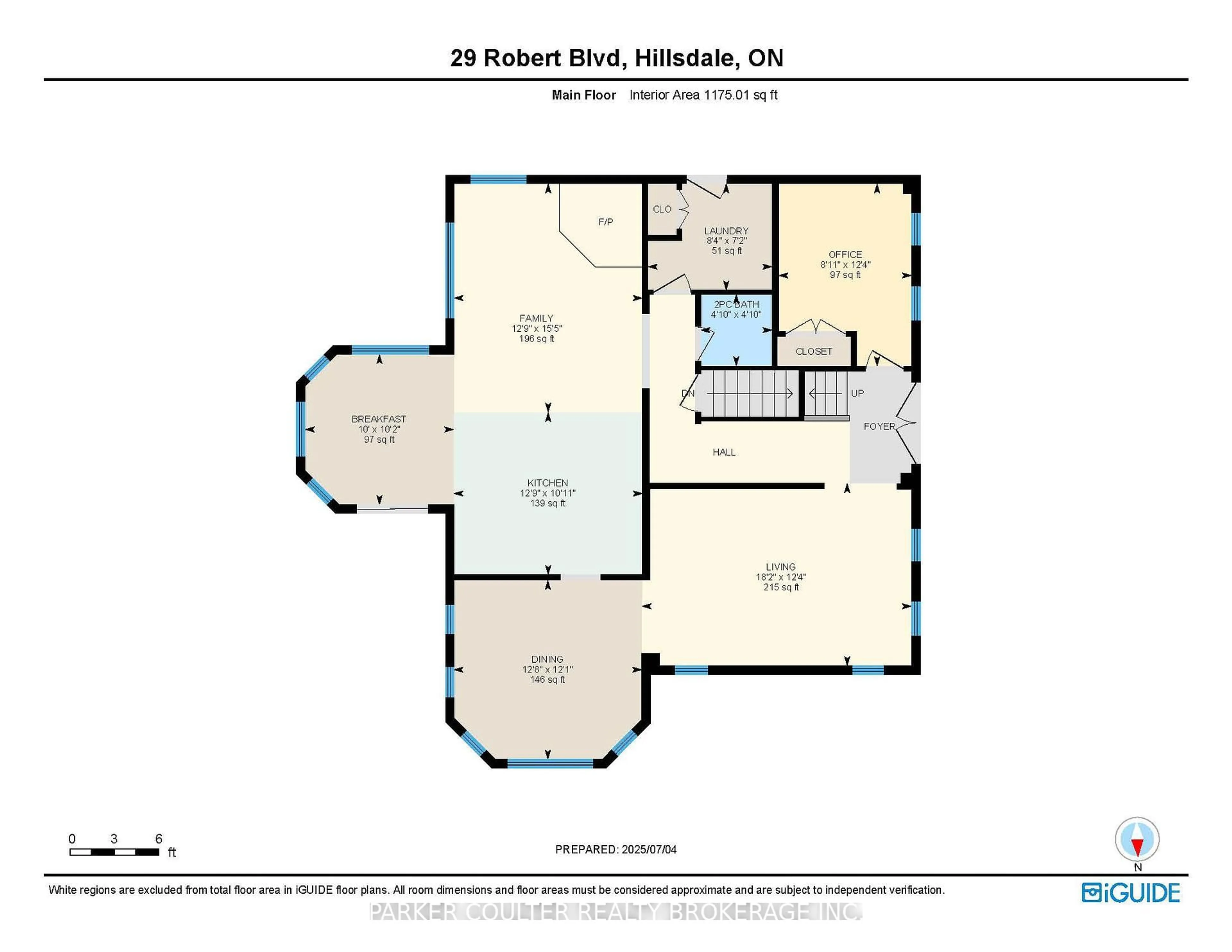 Floor plan for 29 Robert Blvd, Springwater Ontario L0L 1V0