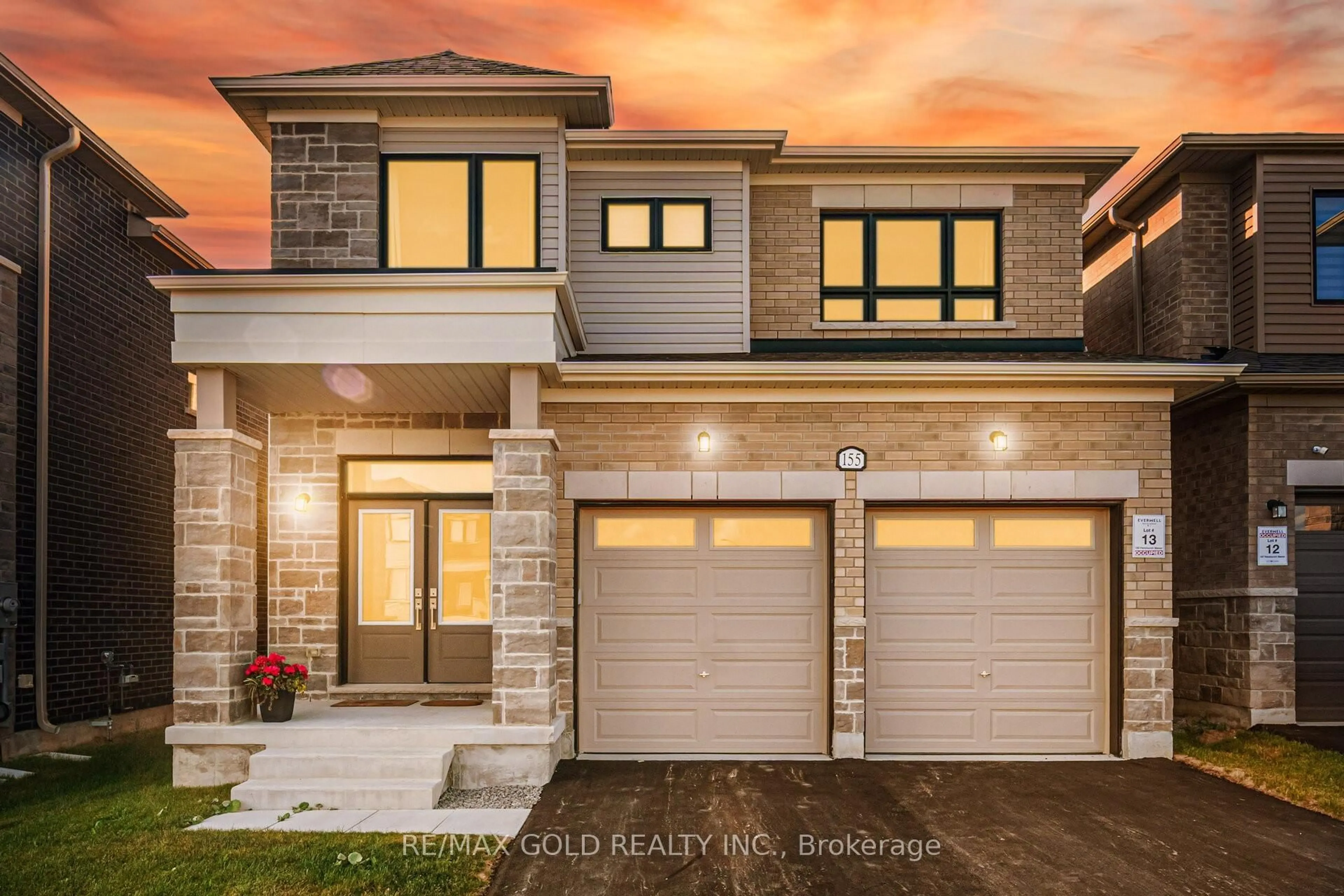 Home with brick exterior material, street for 155 Fenchurch Manr, Barrie Ontario L9J 0W9