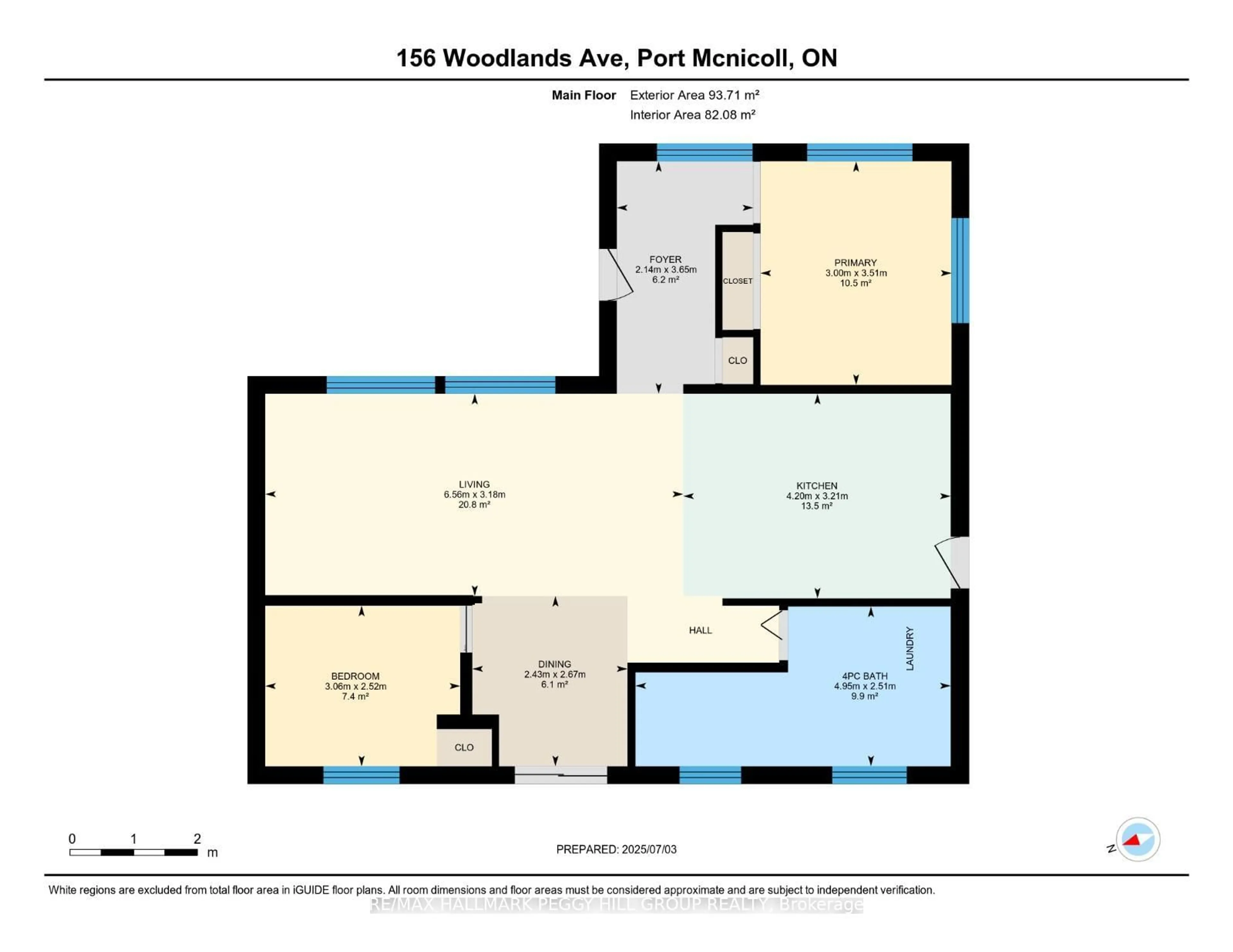 Floor plan for 156 Woodlands Ave, Tay Ontario L0K 1R0