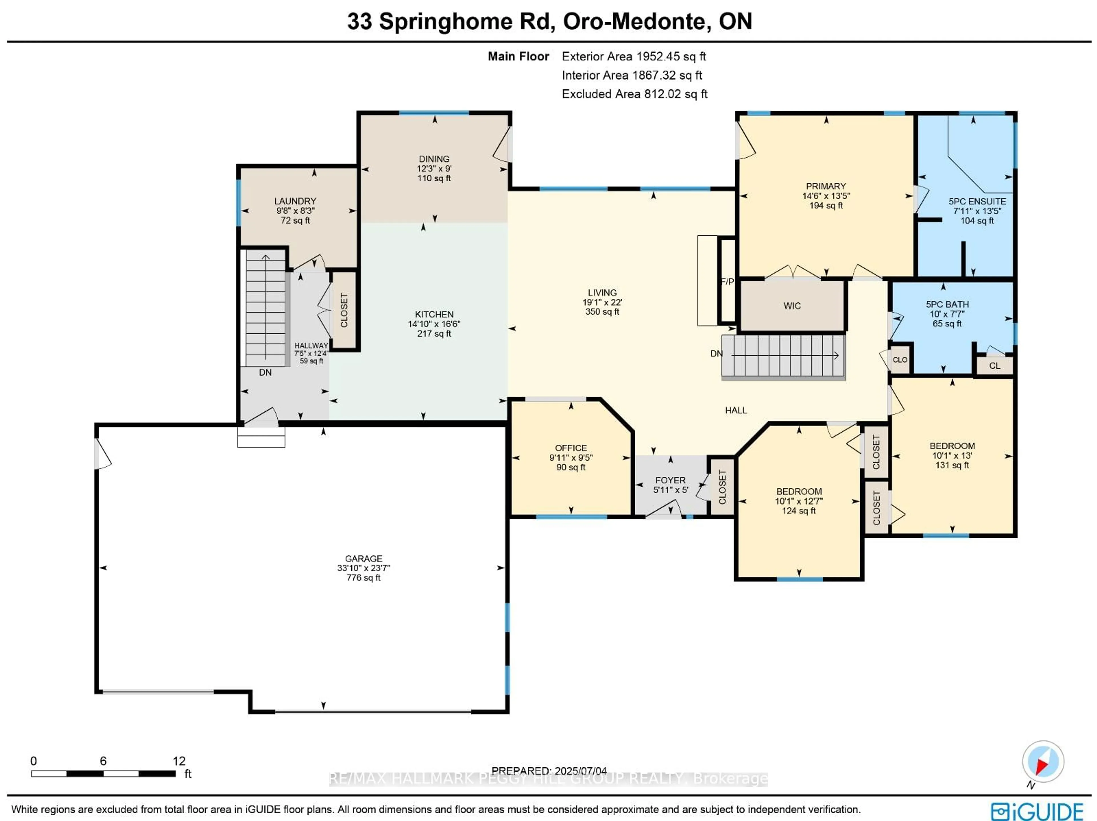 Floor plan for 33 Springhome Rd, Oro-Medonte Ontario L0L 1T0