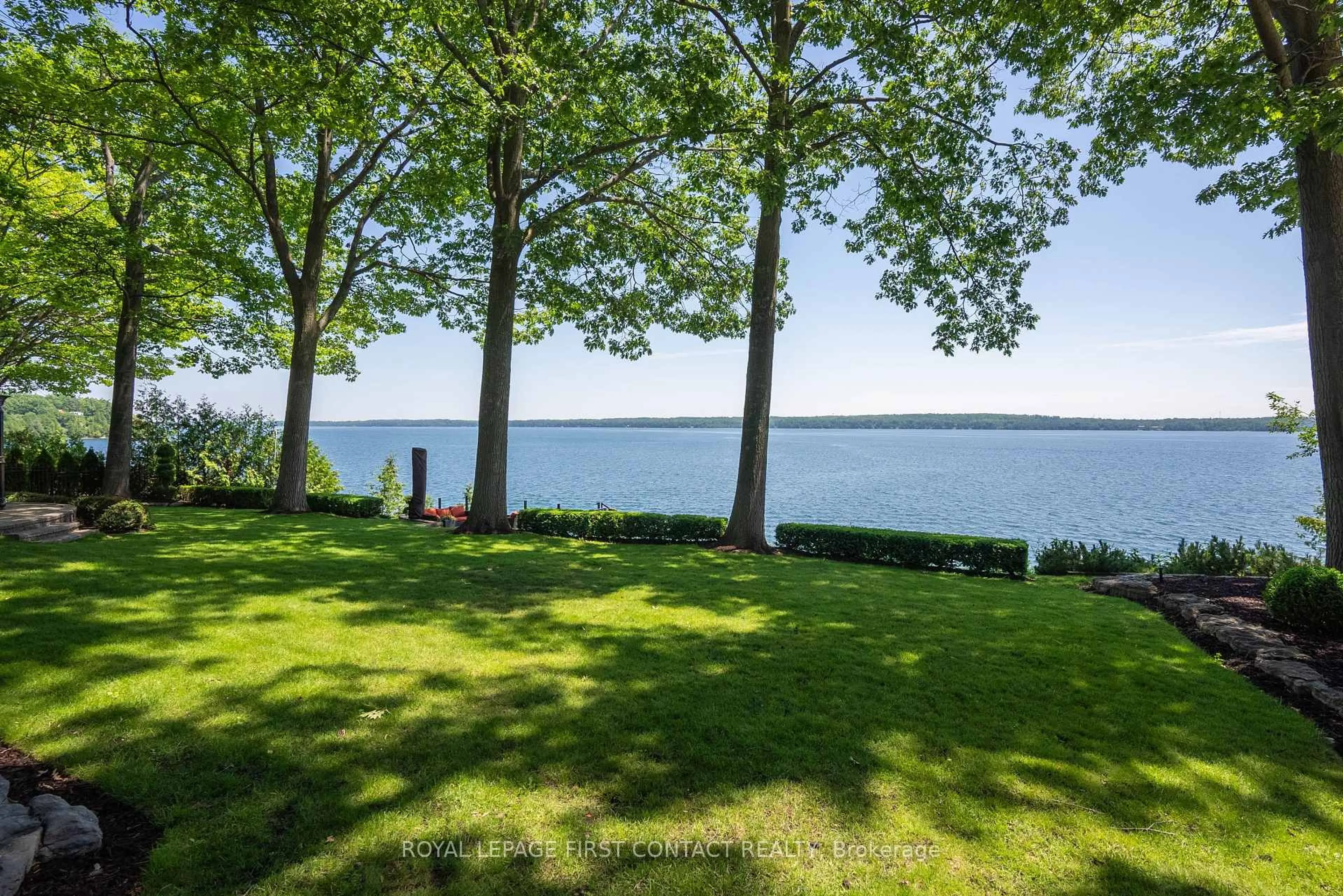 Patio, water/lake/river/ocean view for 13 Georgina Dr, Oro-Medonte Ontario L4M 1E9