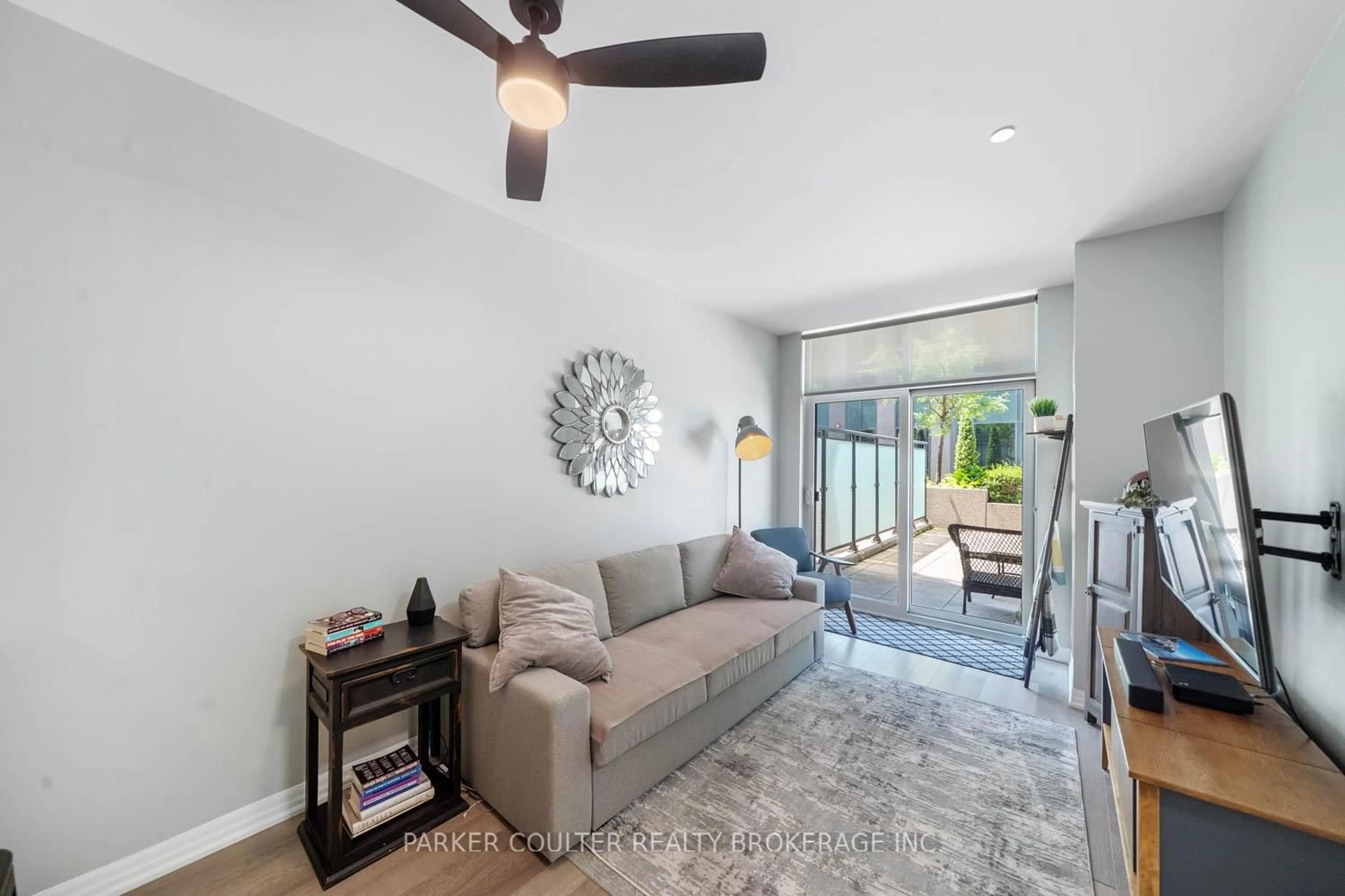 Living room with furniture, unknown for 111 Worsley St #302, Barrie Ontario L4M 0J5