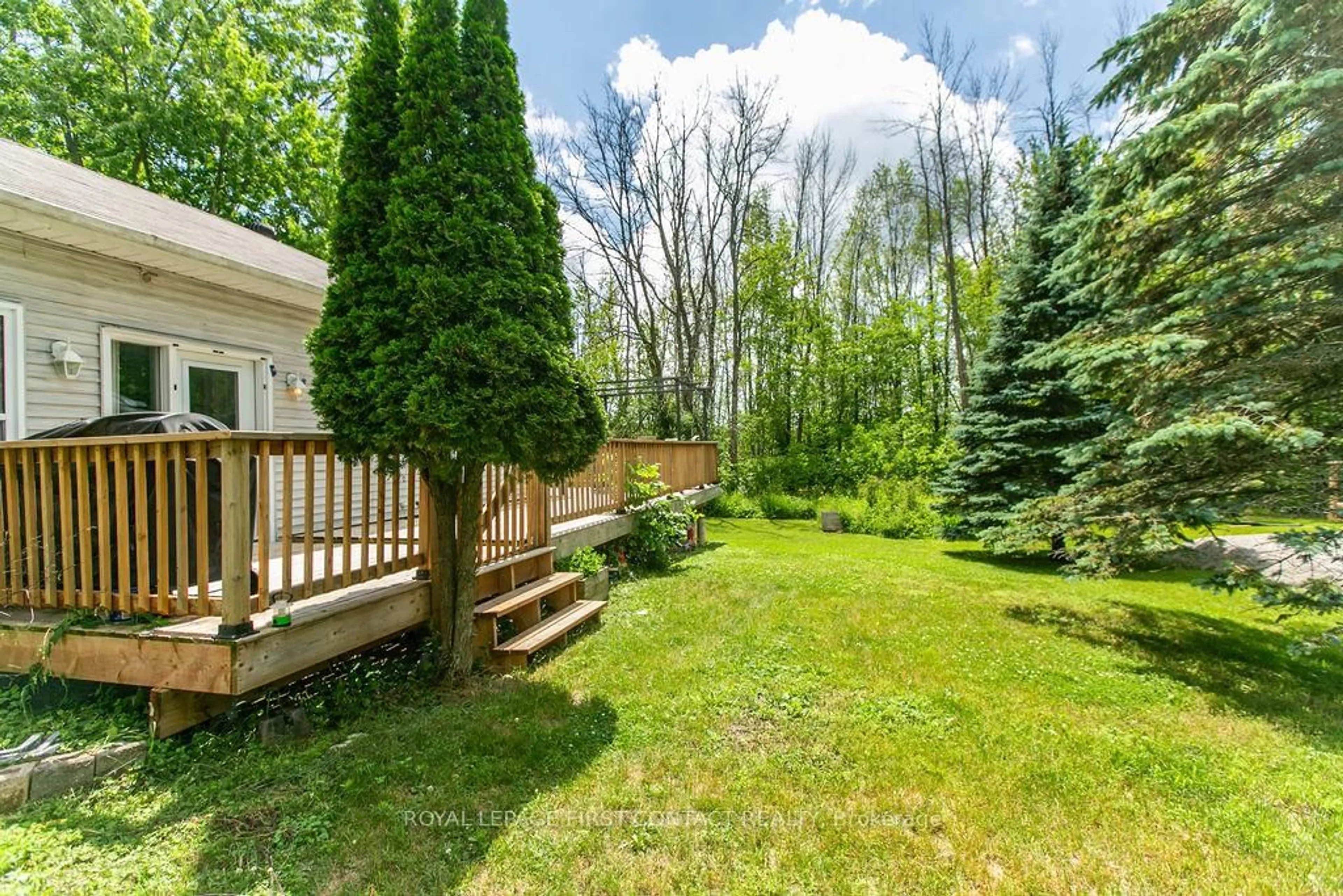 Patio, forest/trees view for 3905 LONGFORD MILLS Rd, Ramara Ontario L3V 1G4