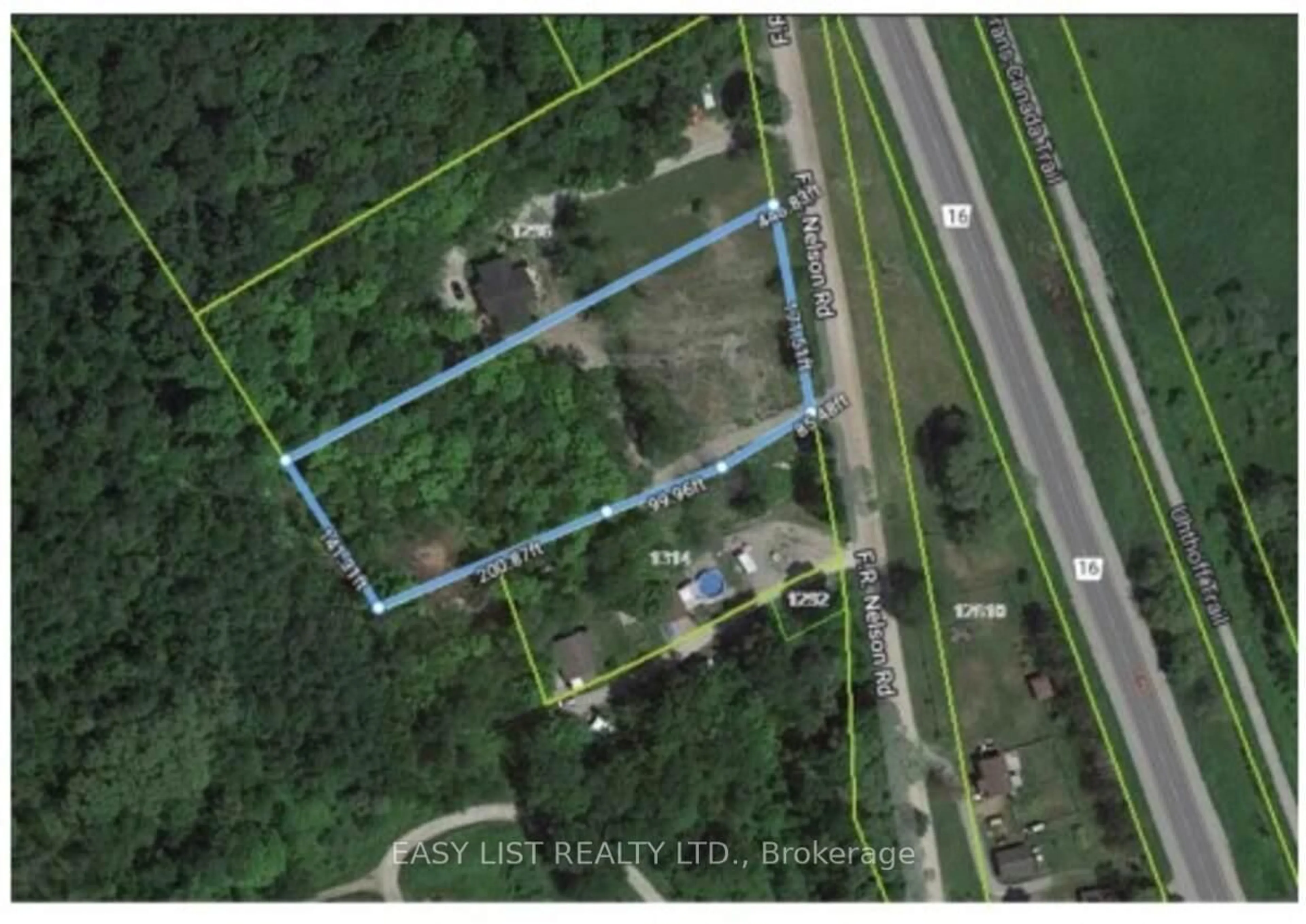 A pic from outside/outdoor area/front of a property/back of a property/a pic from drone, street for 0 F R Nelson Rd, Severn Ontario L0K 2C0