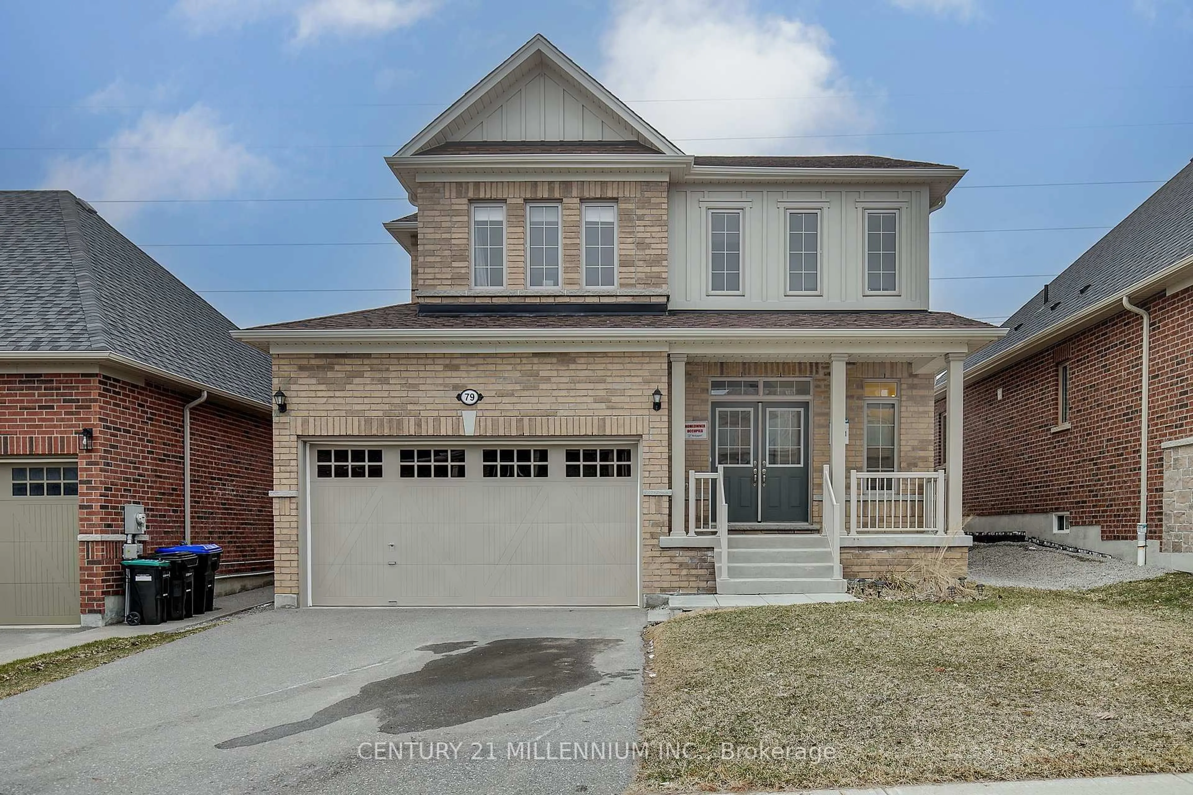 Home with brick exterior material, street for 79 Rugman Cres, Springwater Ontario L9X 2A4