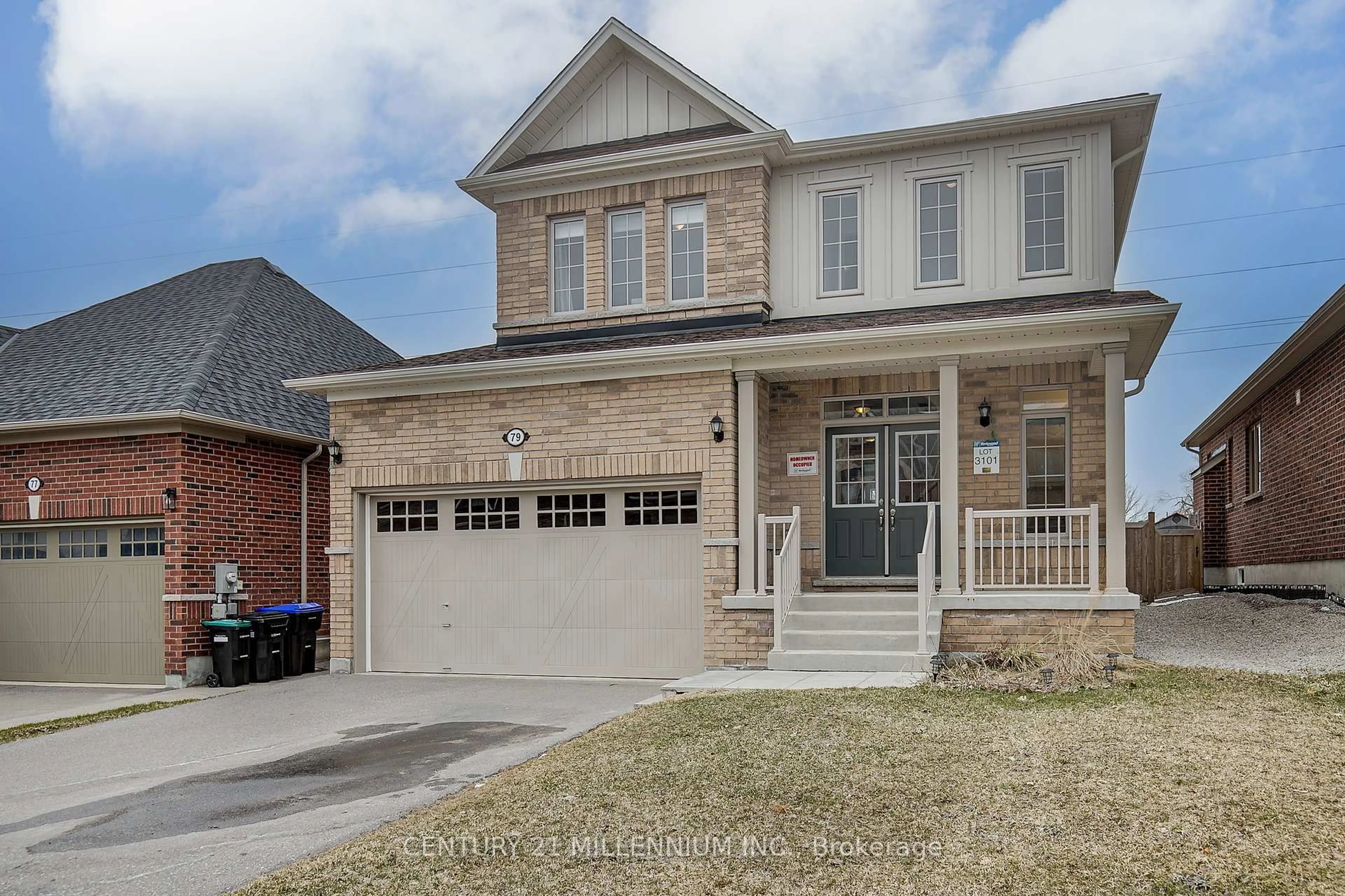Home with brick exterior material, street for 79 Rugman Cres, Springwater Ontario L9X 2A4