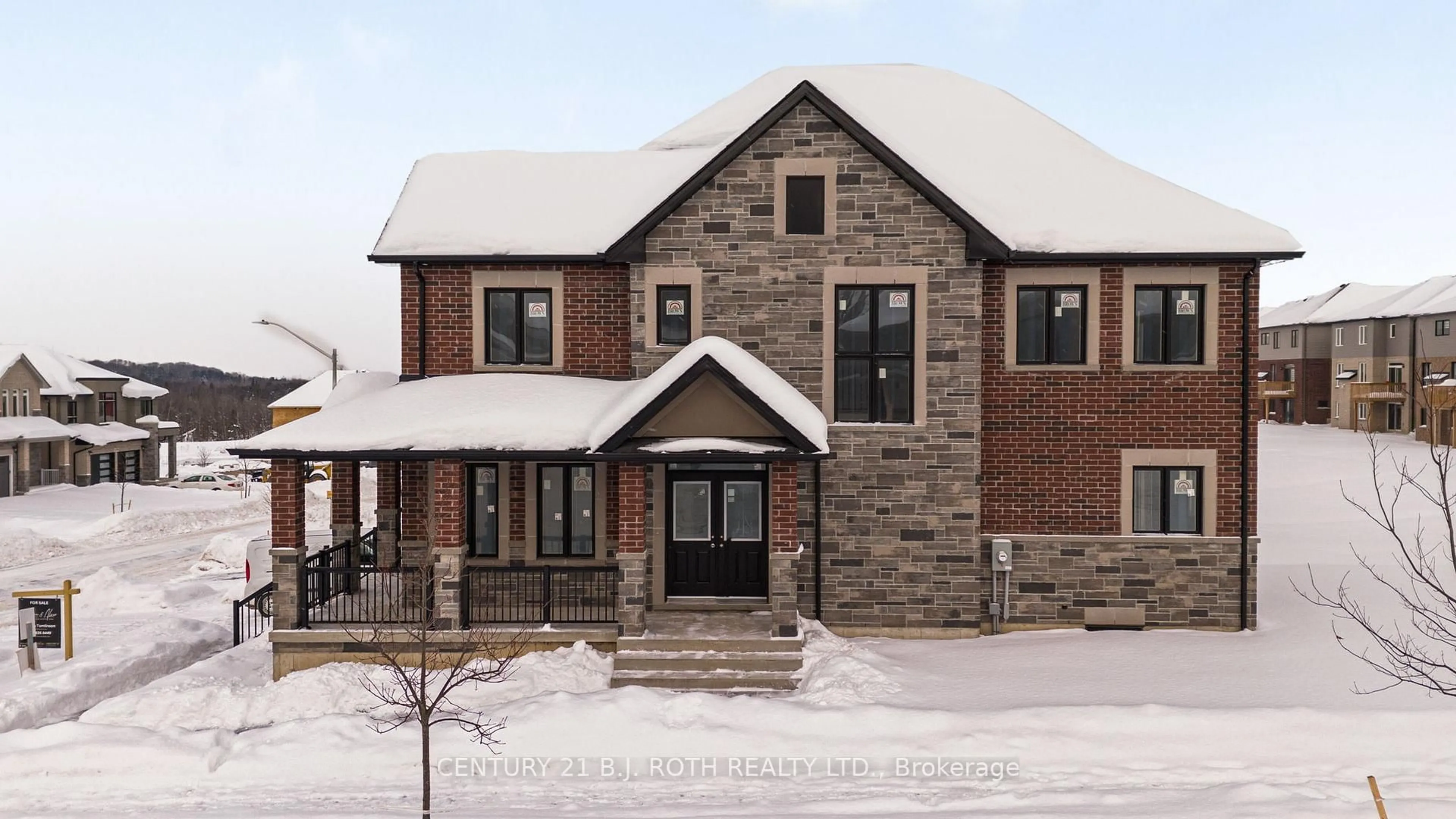 Home with brick exterior material, building for Lot 1 Monarch Dr, Orillia Ontario L3V 8M8