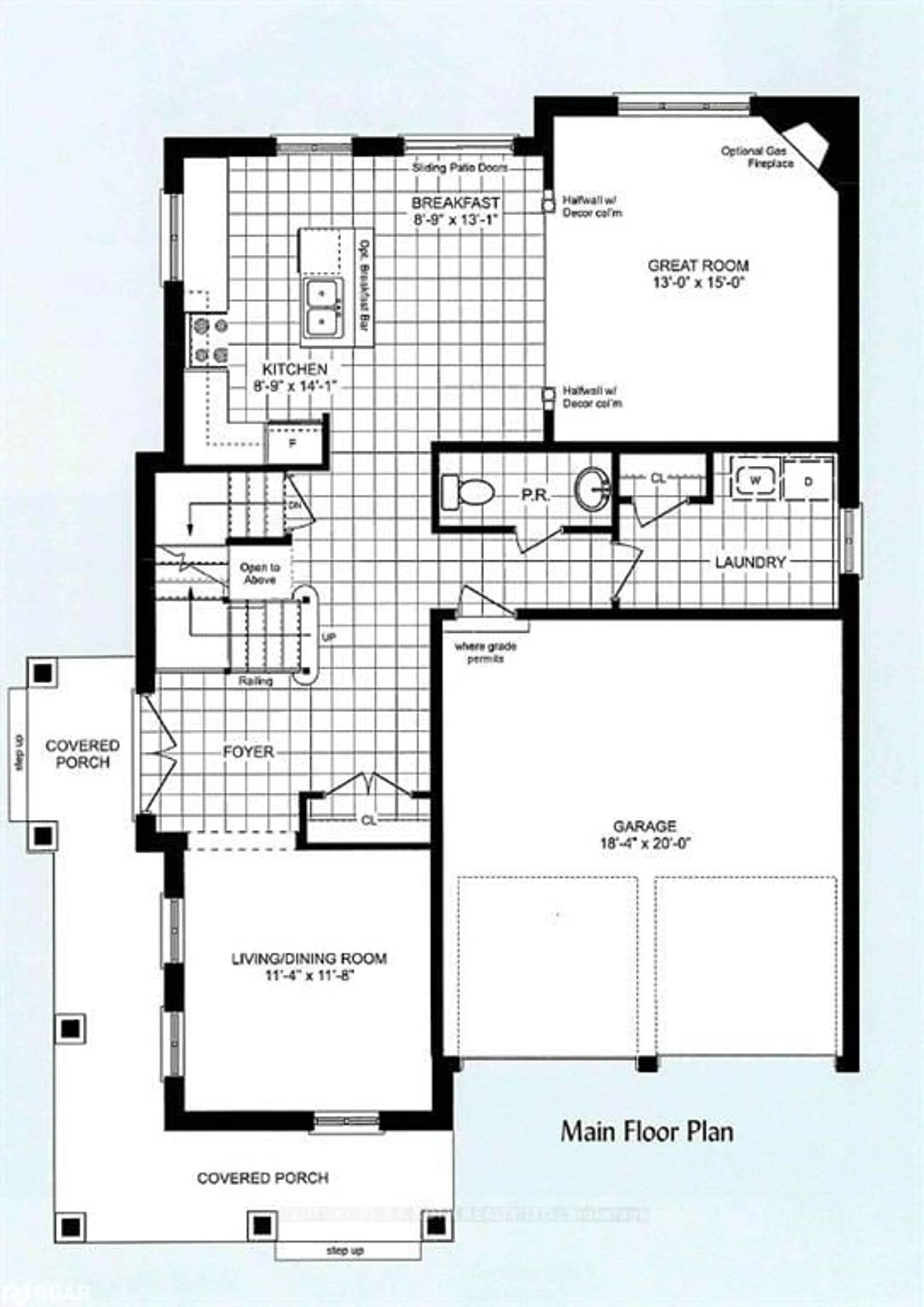 Floor plan for Lot 1 Monarch Dr, Orillia Ontario L3V 8M8