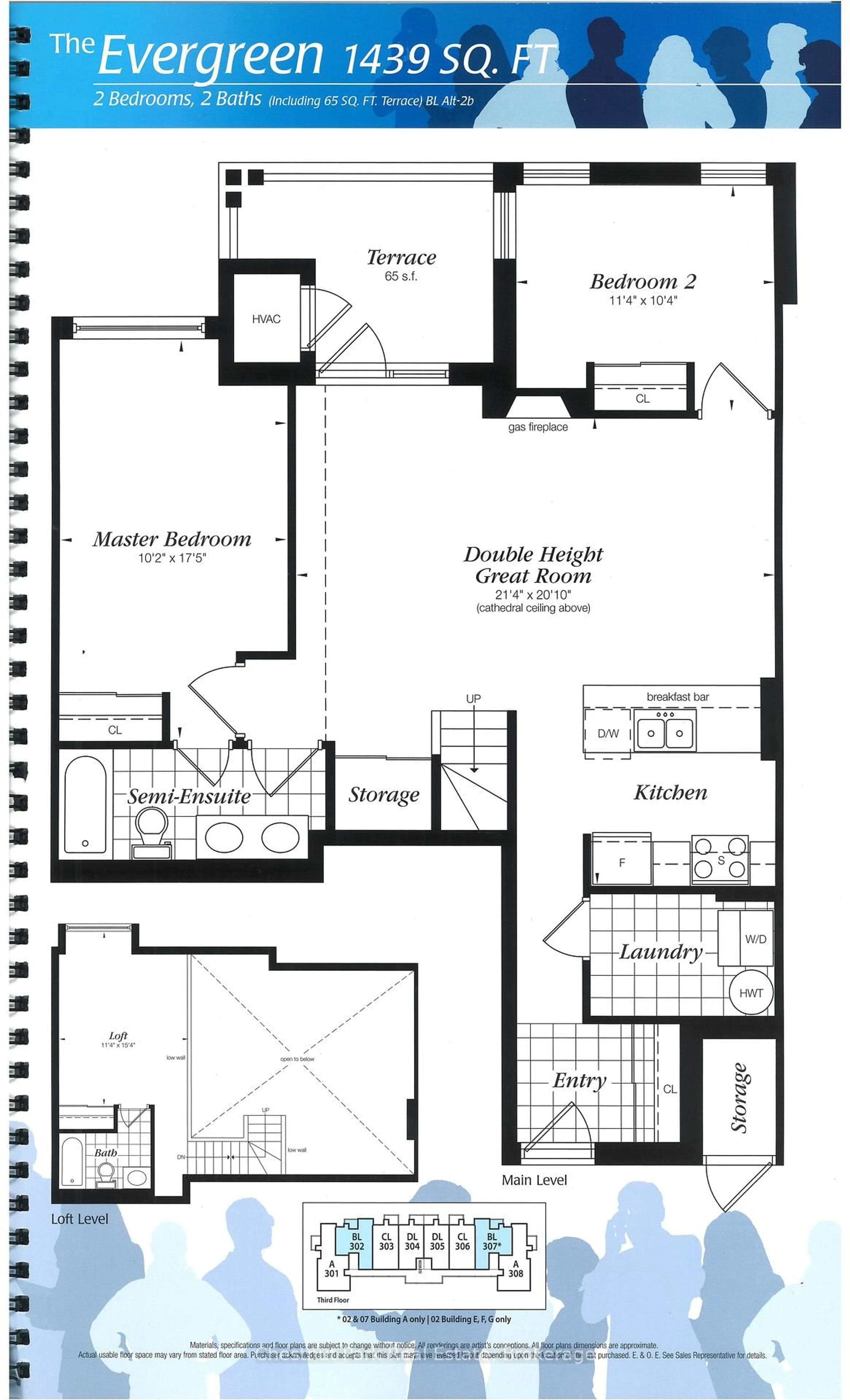 Floor plan for 6 Brandy Lane Dr #302, Collingwood Ontario L9Y 0X4