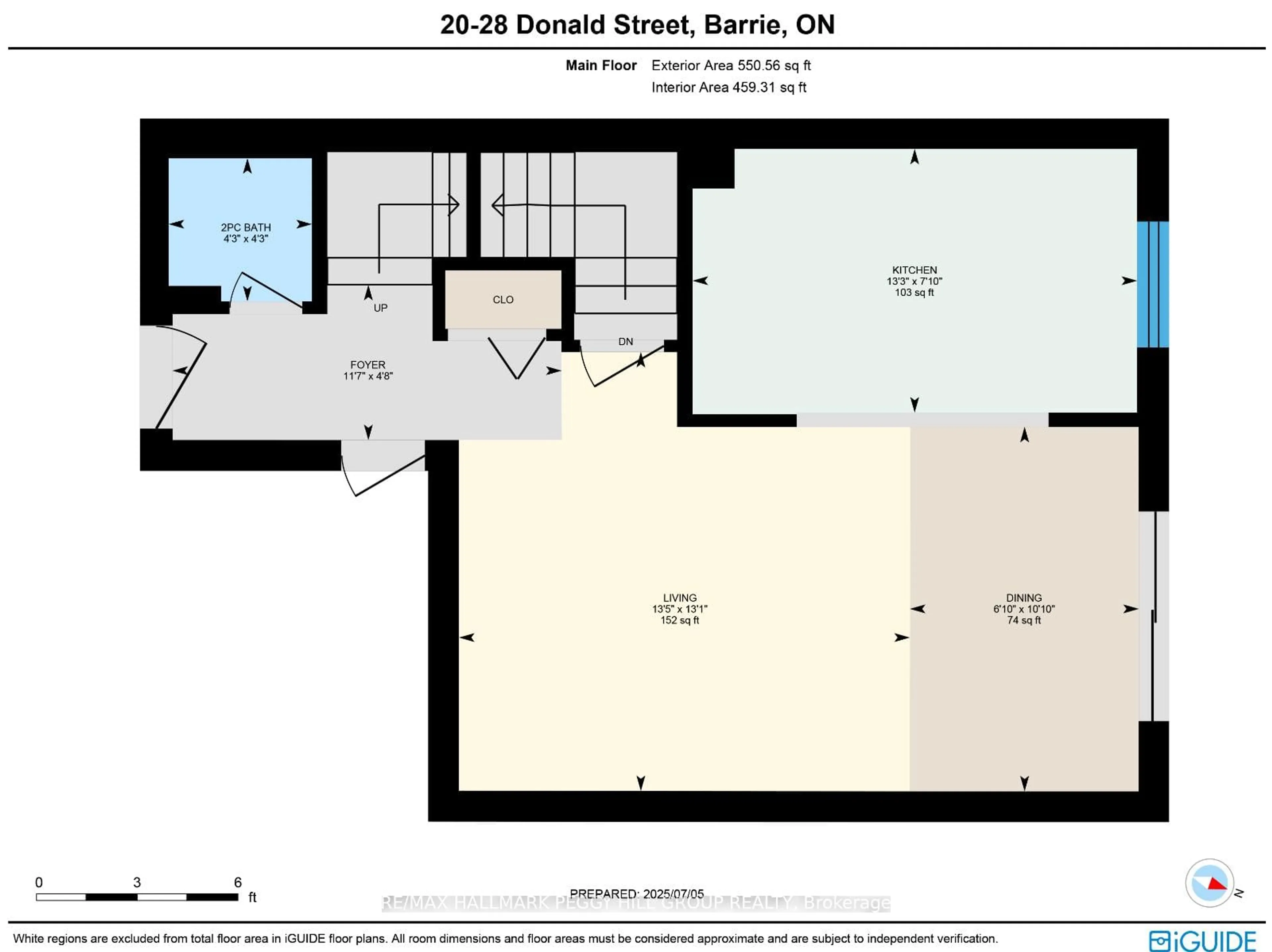 Floor plan for 28 Donald St #20, Barrie Ontario L4N 4S6