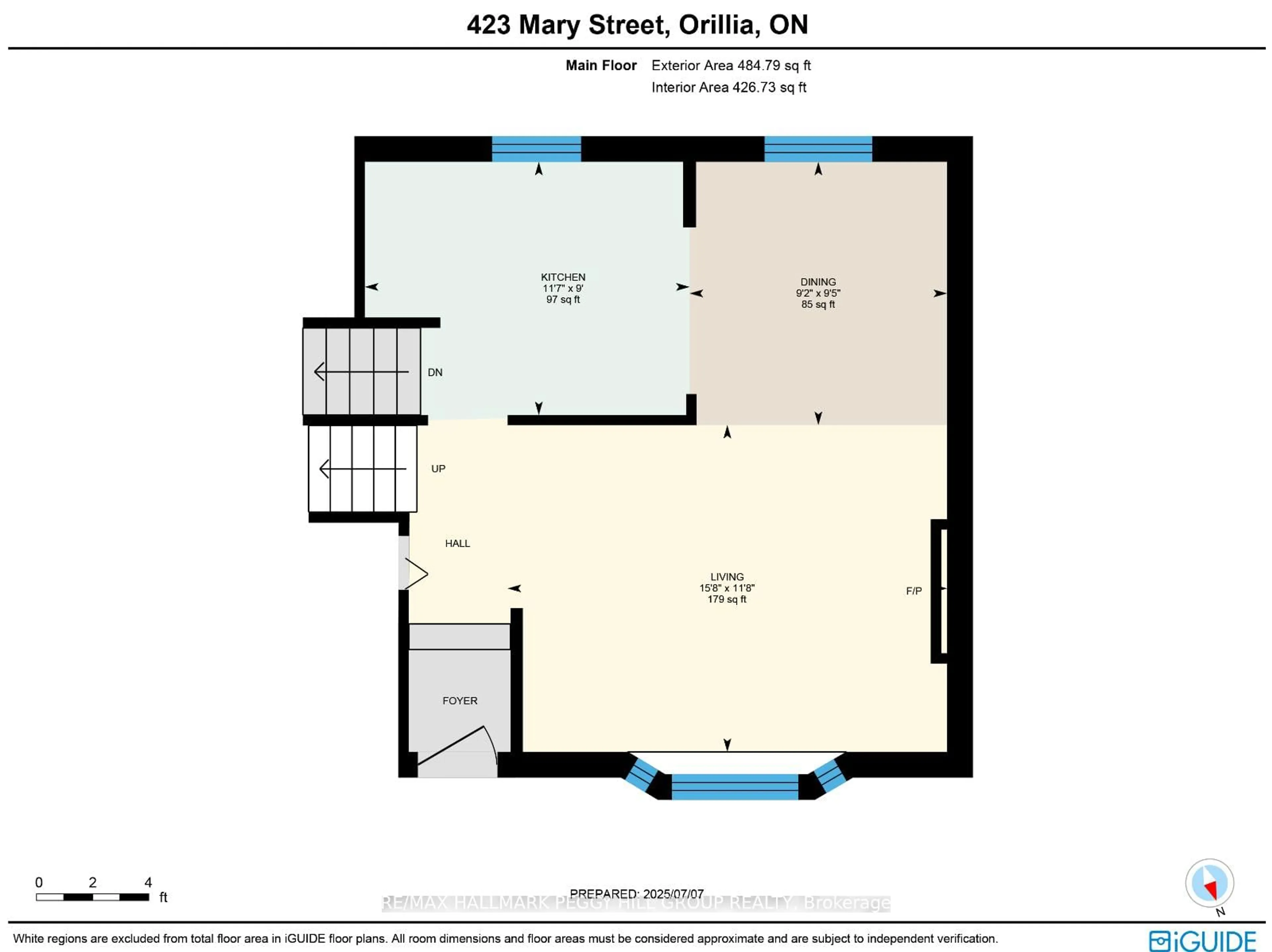 Floor plan for 423 Mary St, Orillia Ontario L3V 3G5