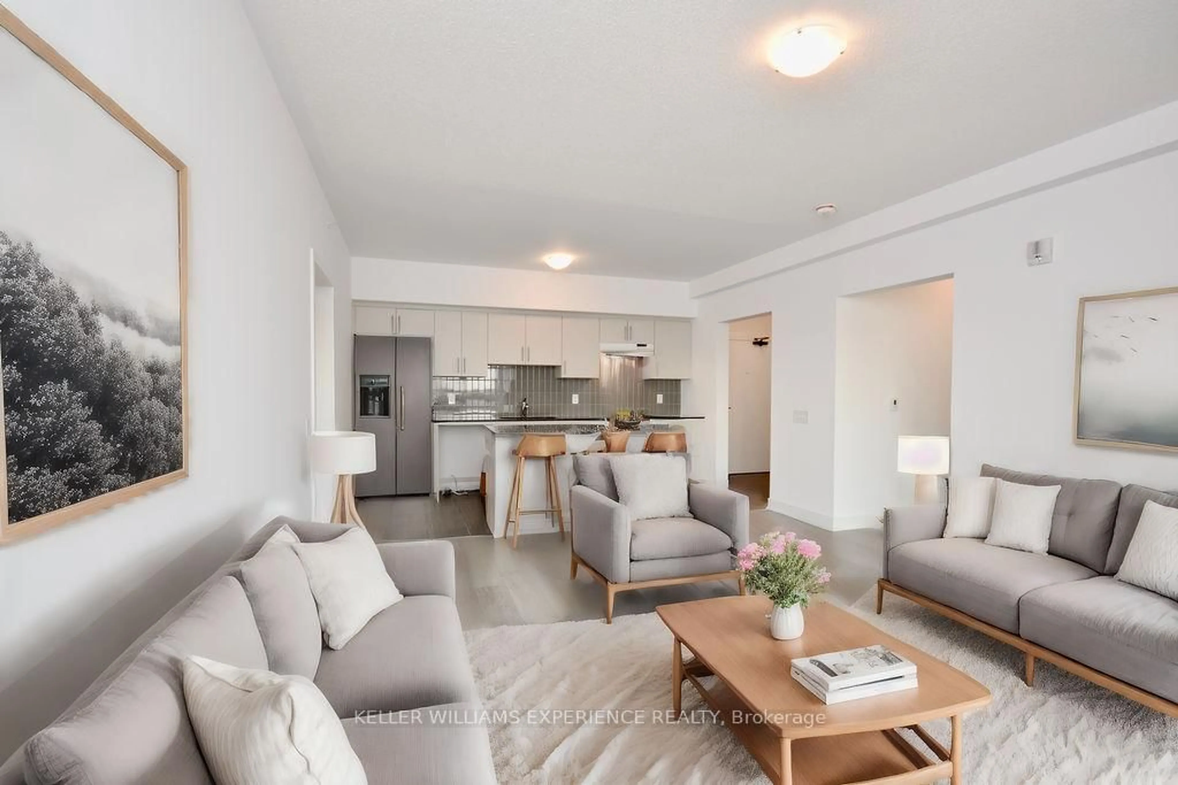 Living room with furniture, unknown for 4 Spice Way #515, Barrie Ontario L9J 0M2