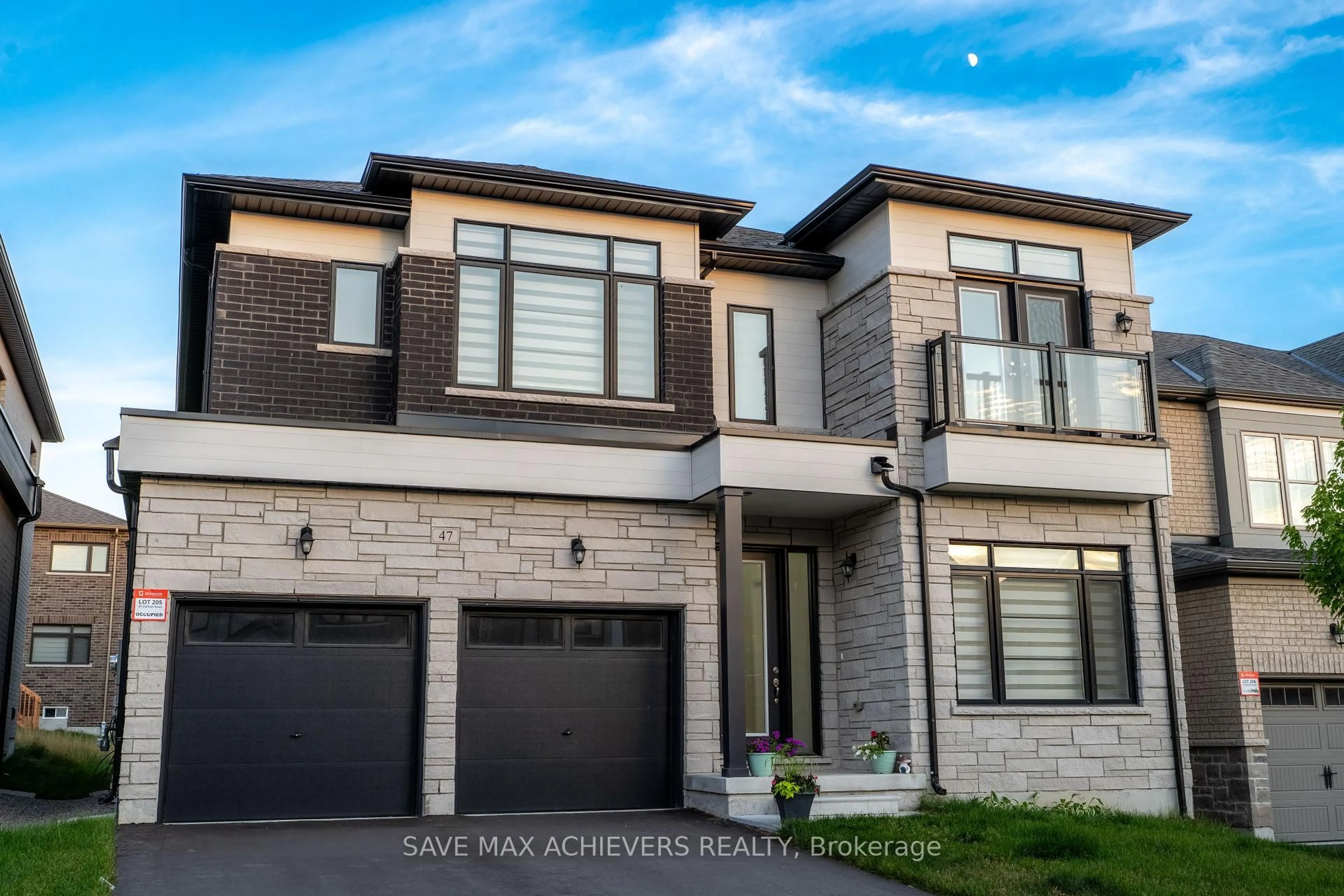 Home with brick exterior material, street for 47 Daffodil Rd, Springwater Ontario L9X 2E1