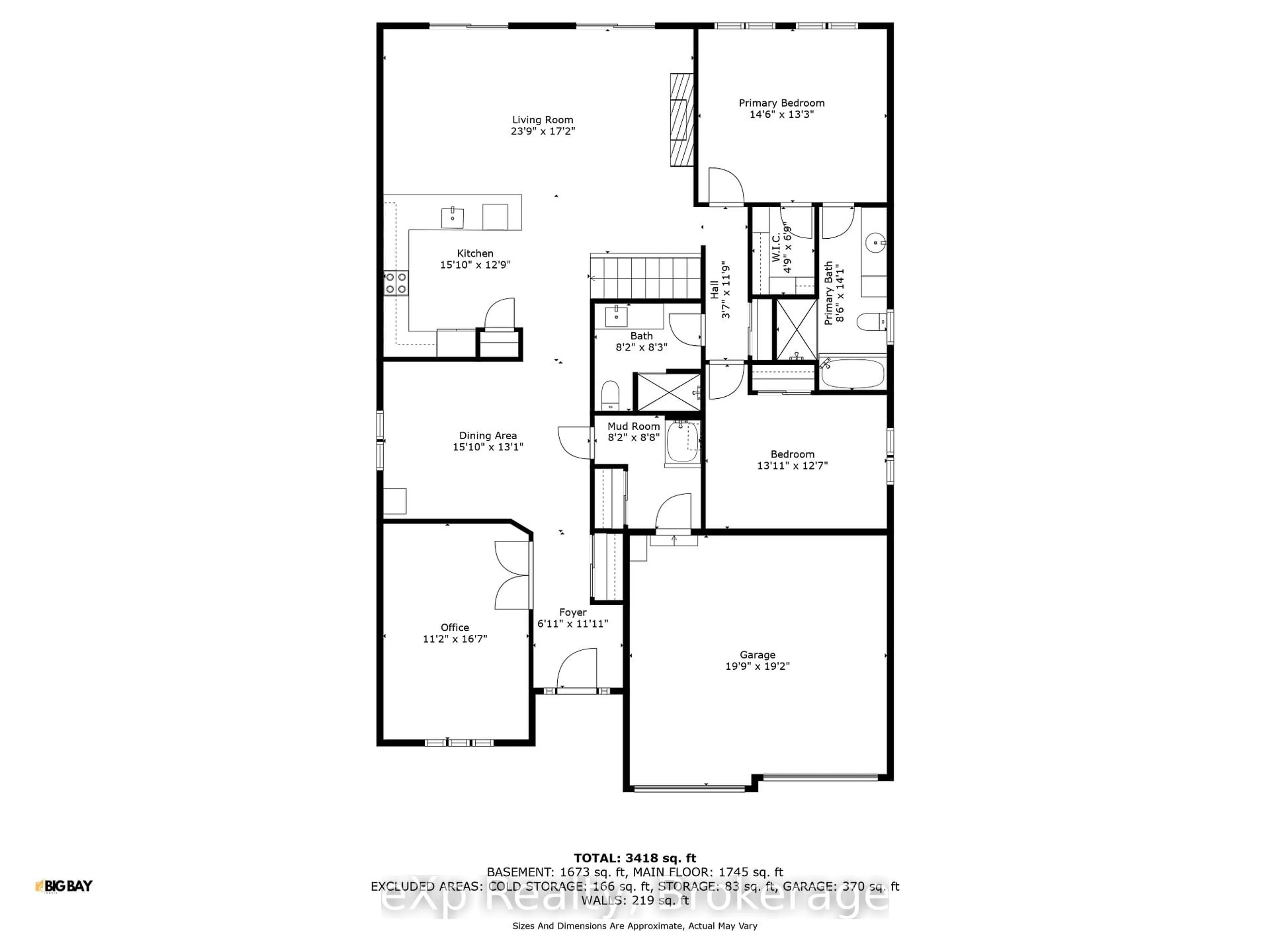 Floor plan for 3133 Monarch Dr, Orillia Ontario L3V 7X1