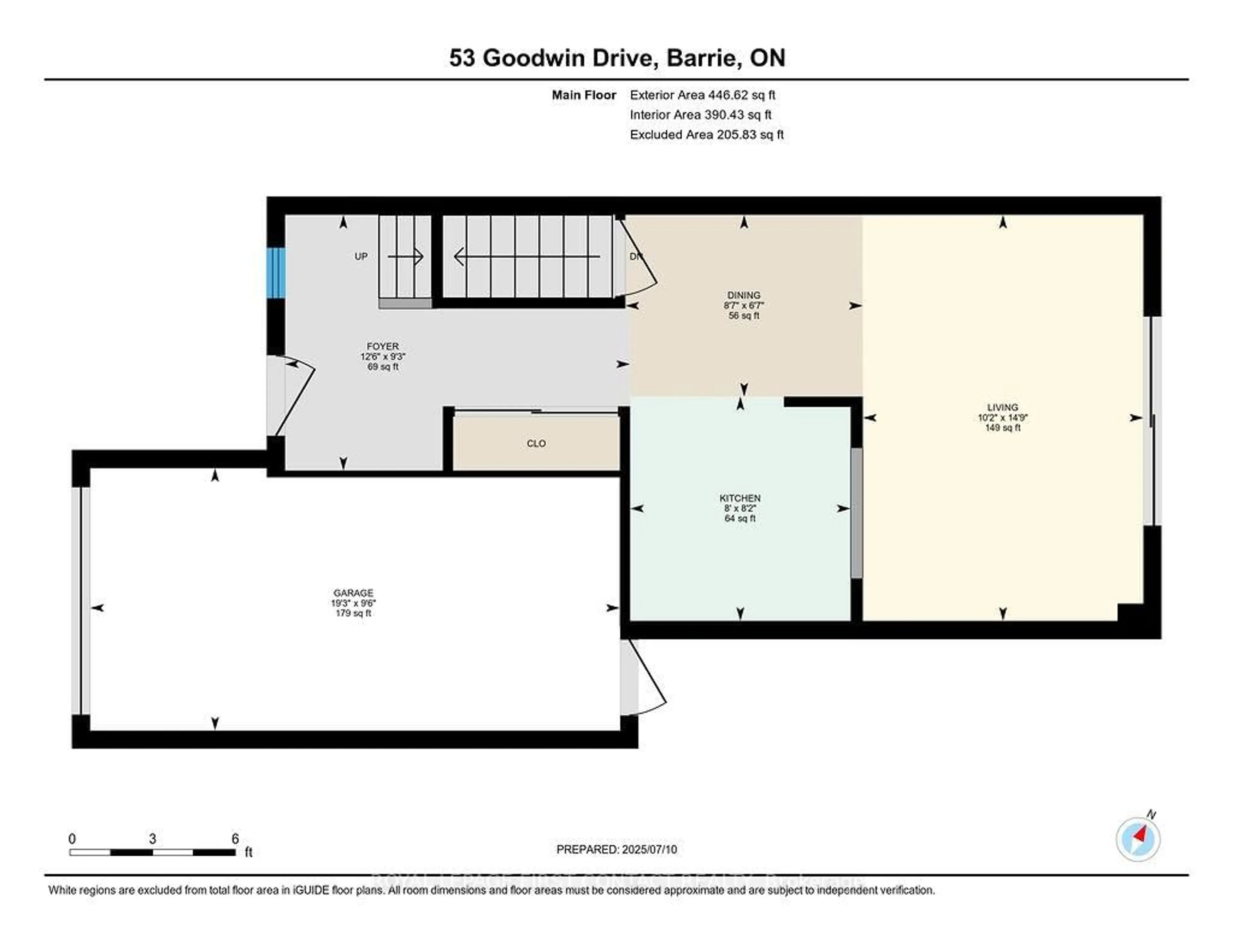 Floor plan for 53 Goodwin Dr, Barrie Ontario L4N 5Z7