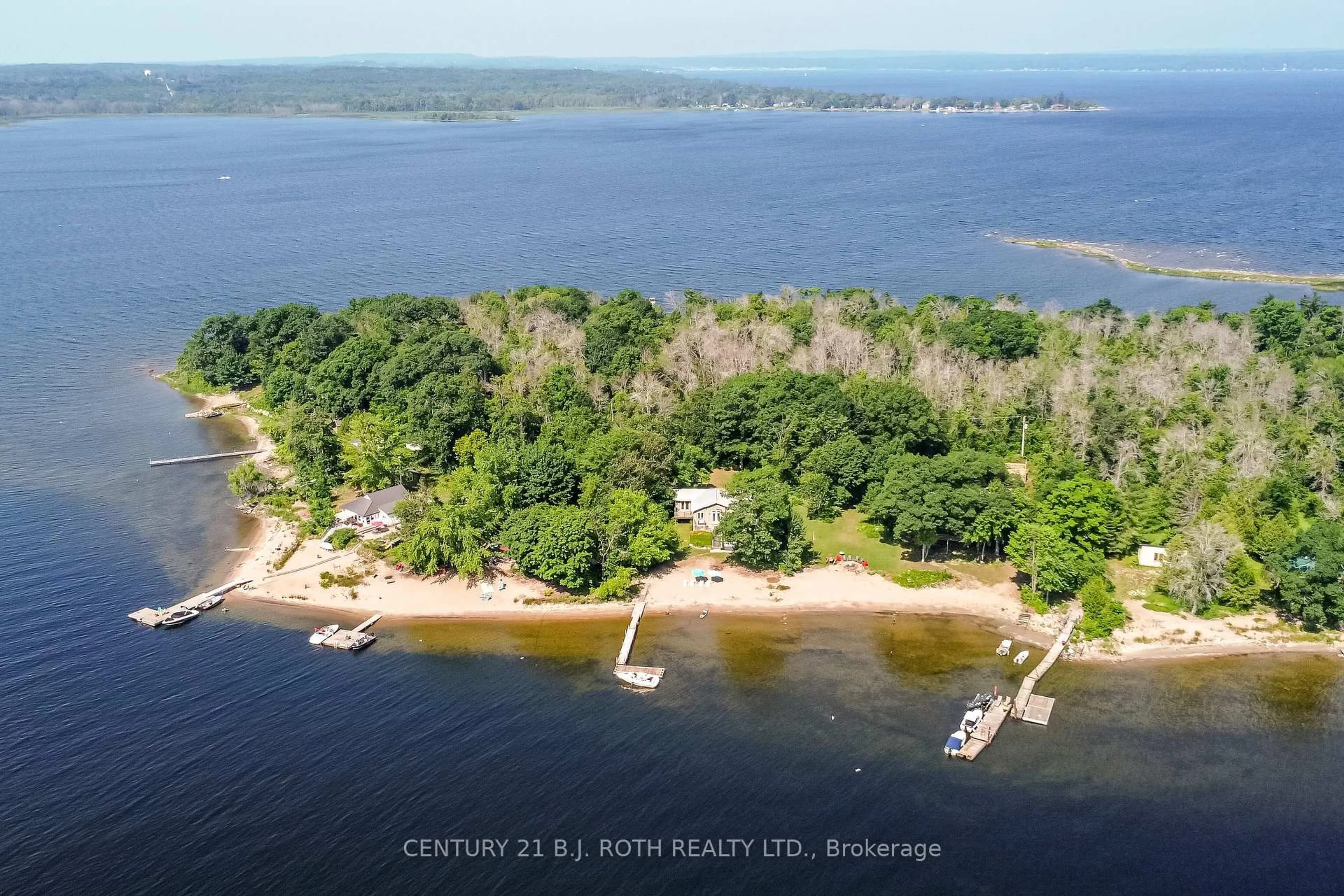 A pic from outside/outdoor area/front of a property/back of a property/a pic from drone, water/lake/river/ocean view for 58 Methodist Island, Tay Ontario L0K 1R0