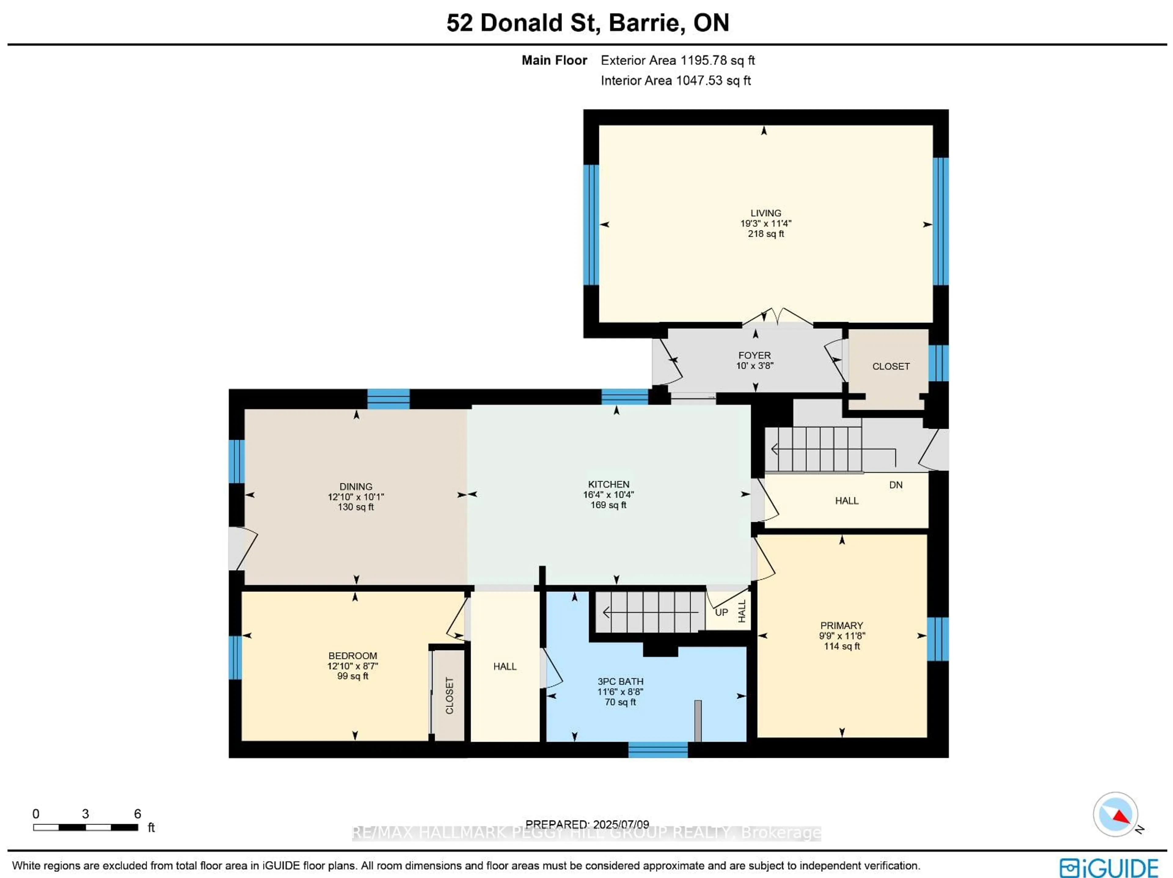 Floor plan for 52 Donald St, Barrie Ontario L4N 1E3