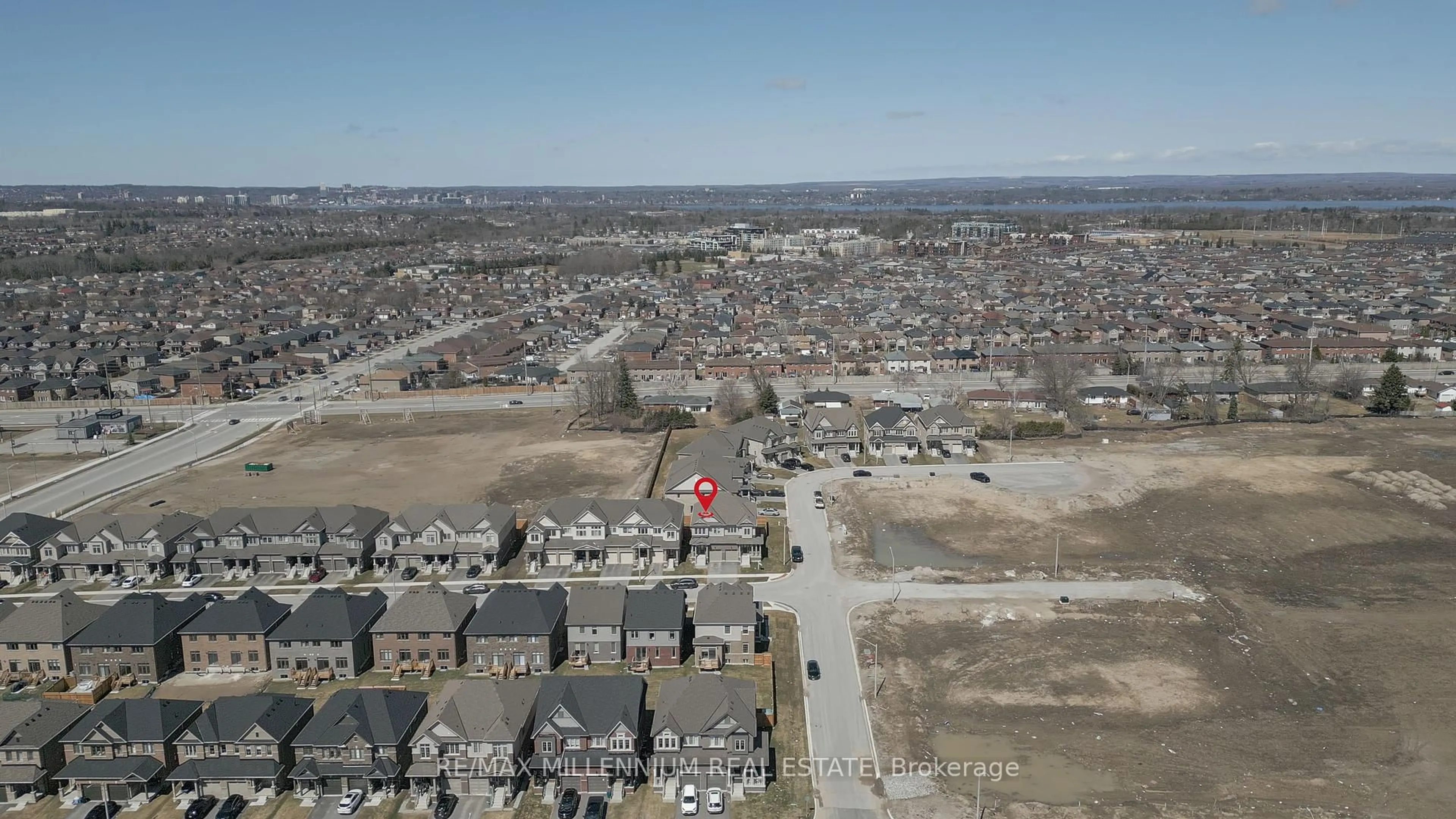 A pic from outside/outdoor area/front of a property/back of a property/a pic from drone, street for 111 Sagewood Ave, Barrie Ontario L9J 0K5
