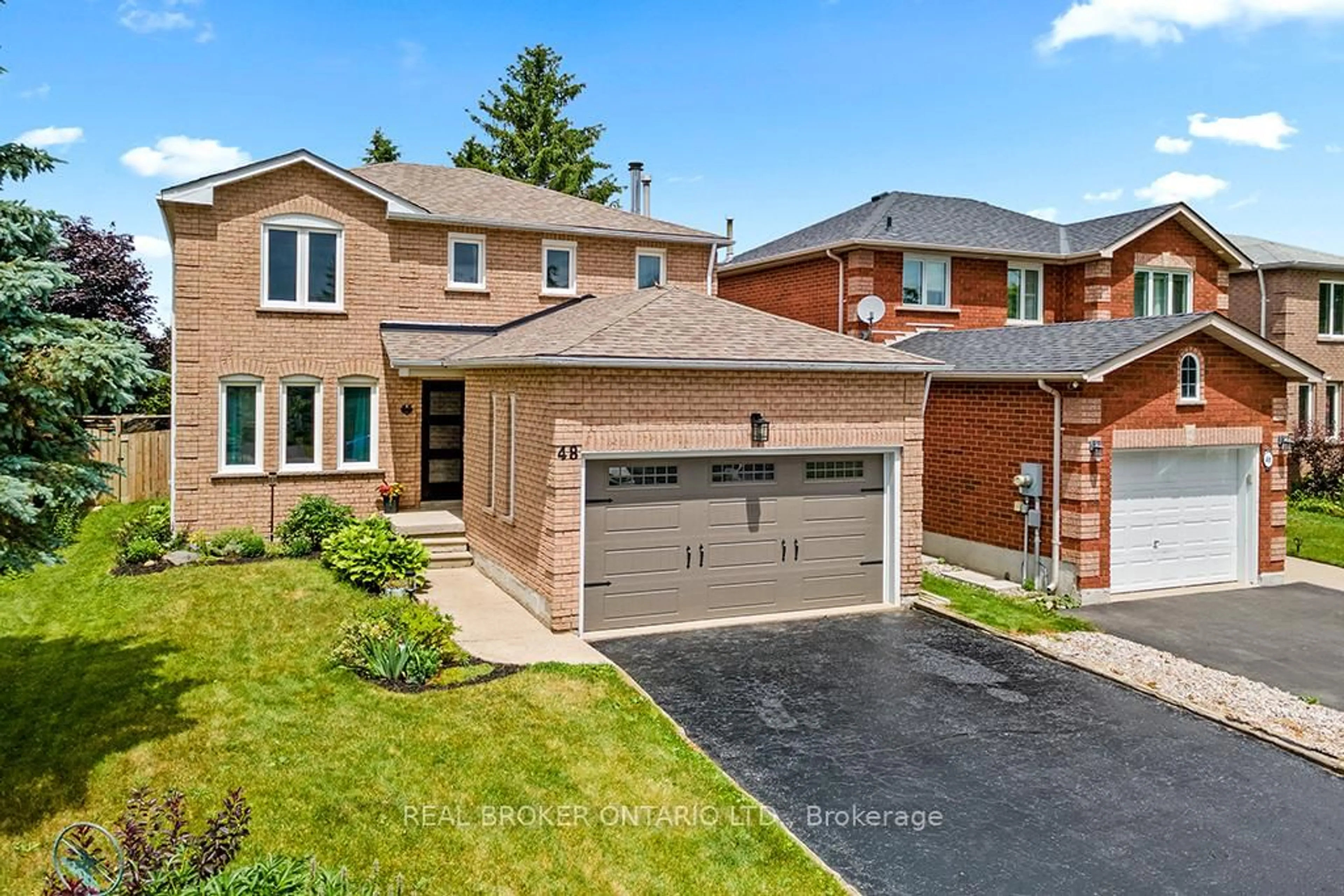 Home with brick exterior material, street for 48 Mcveigh Dr, Barrie Ontario L4N 7E4