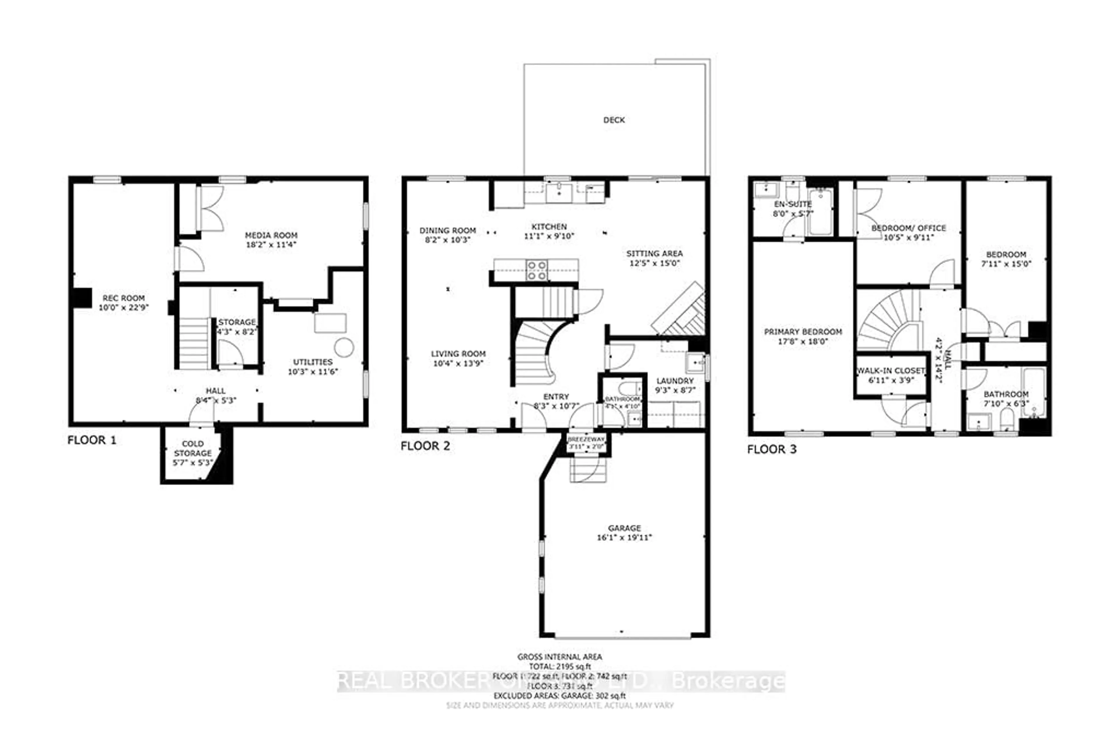 Floor plan for 48 Mcveigh Dr, Barrie Ontario L4N 7E4
