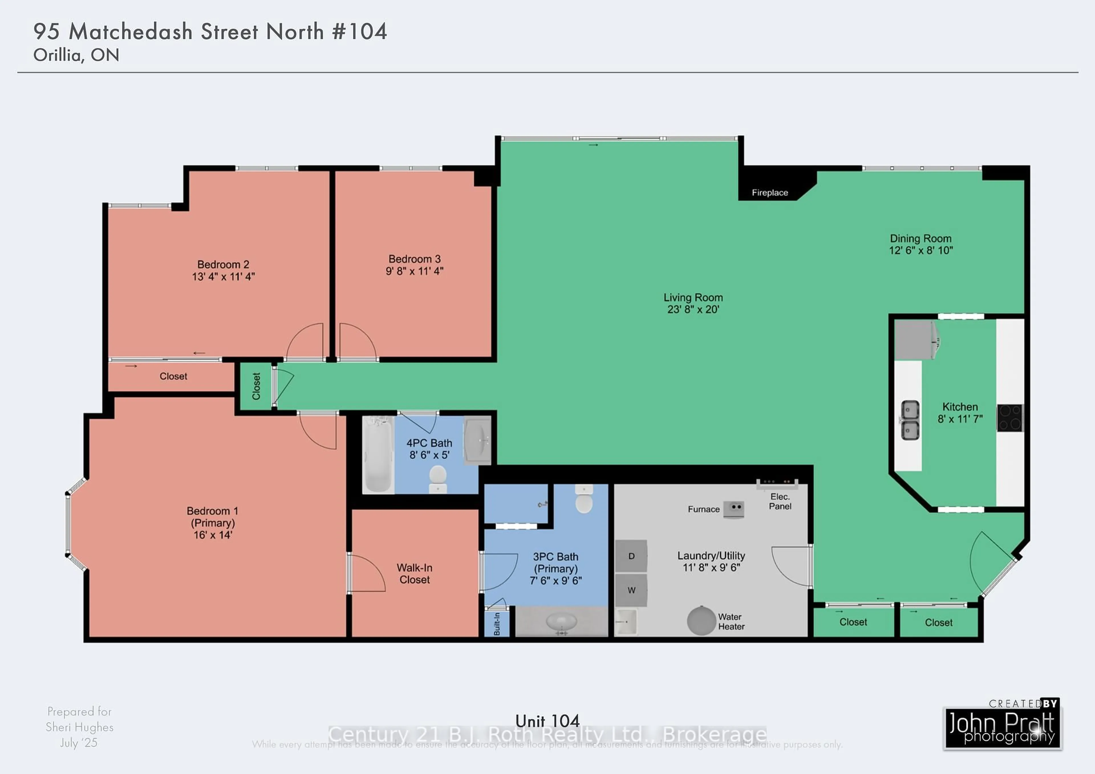 Floor plan for 95 Matchedash St #104, Orillia Ontario L3V 4T9