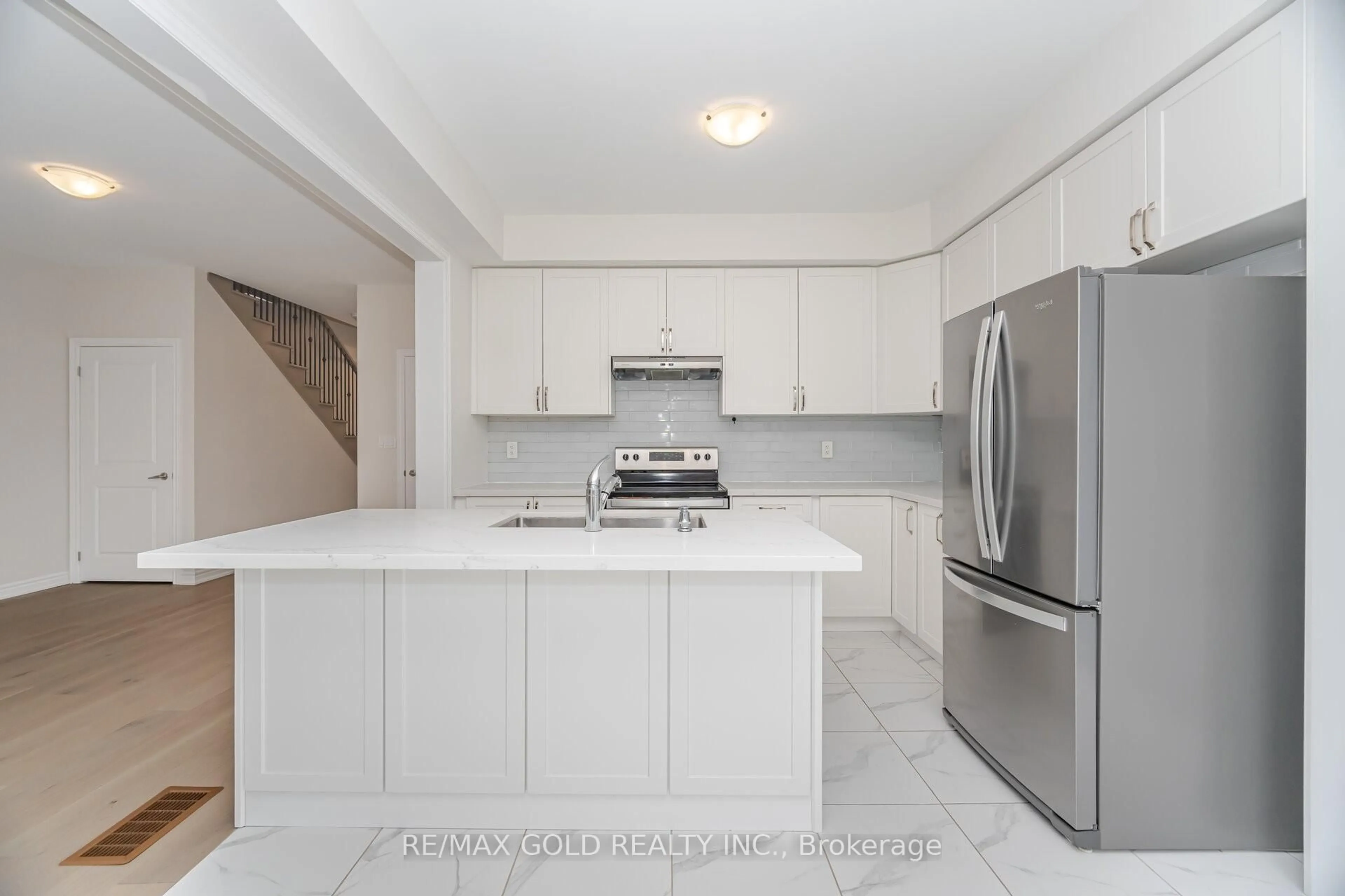 Open concept kitchen, ceramic/tile floor for 50 Prudhoe Terr, Barrie Ontario L9J 0L5
