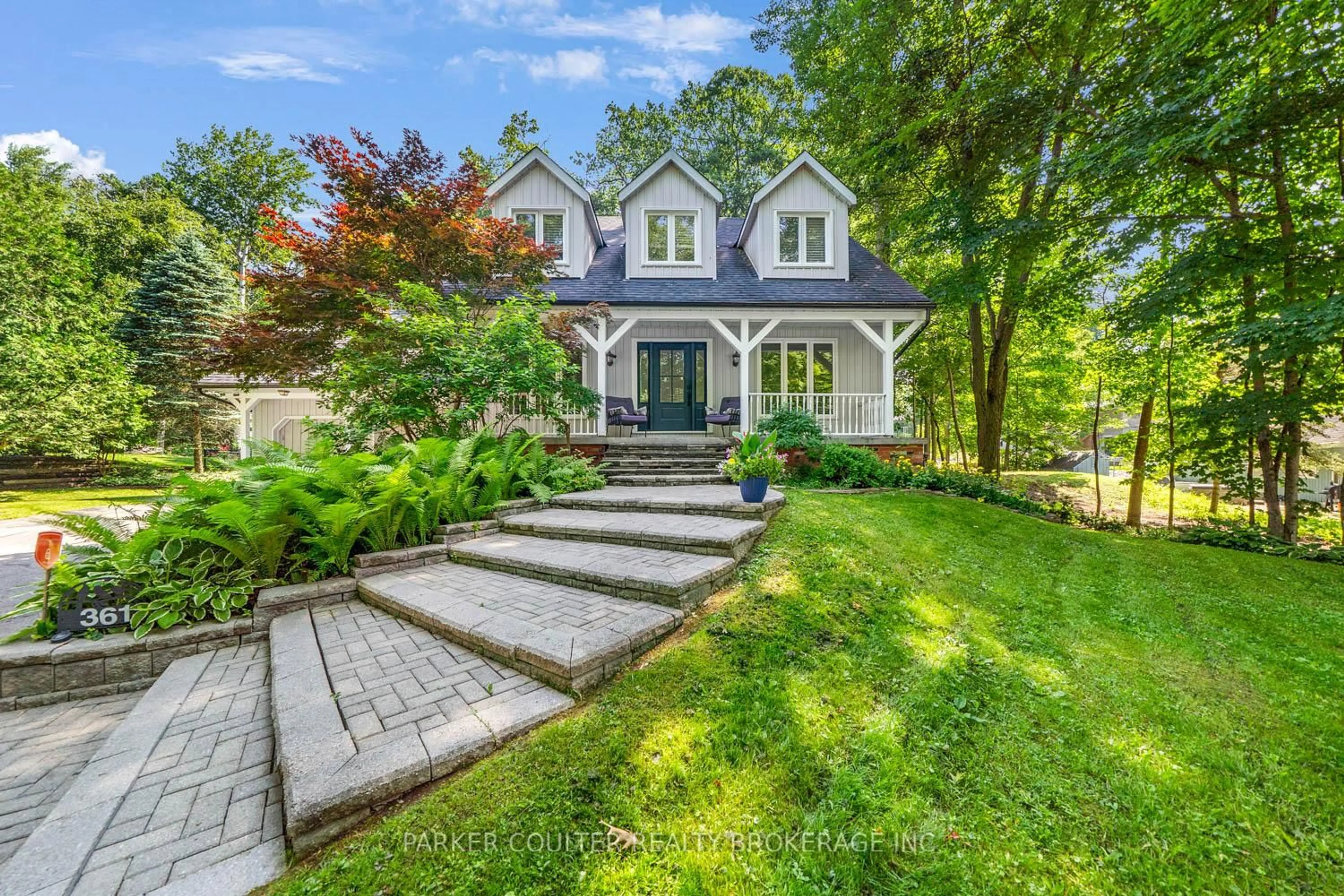 Home with brick exterior material, street for 361 Glenbrook Dr, Midland Ontario L4R 5G4
