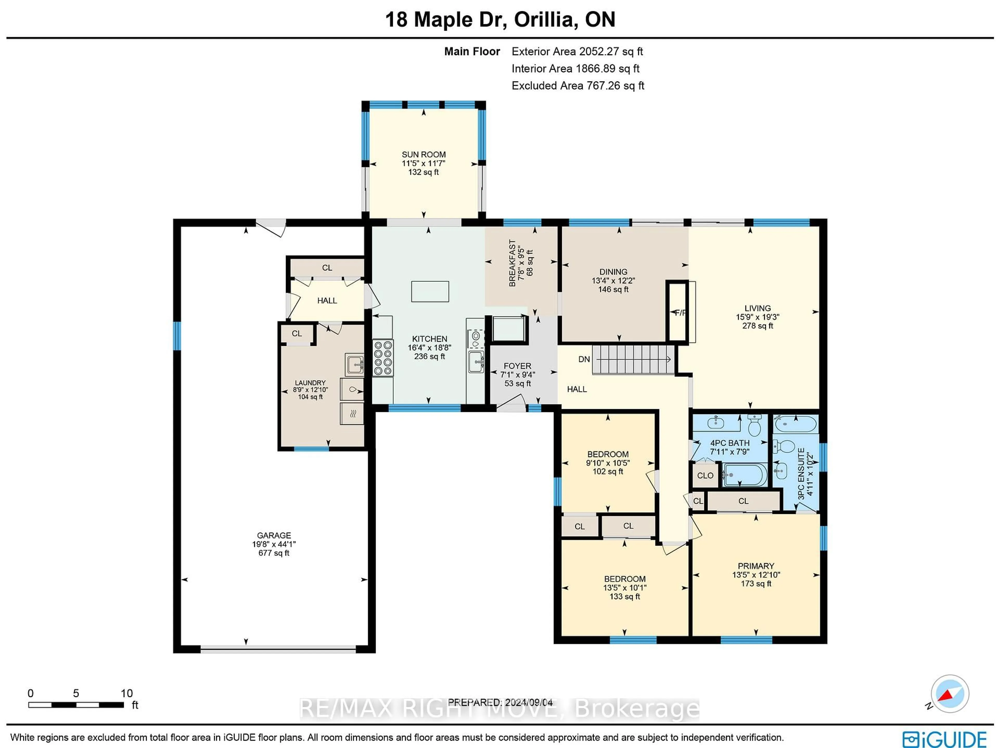 Floor plan for 18 Maple Dr, Orillia Ontario L3V 3W2