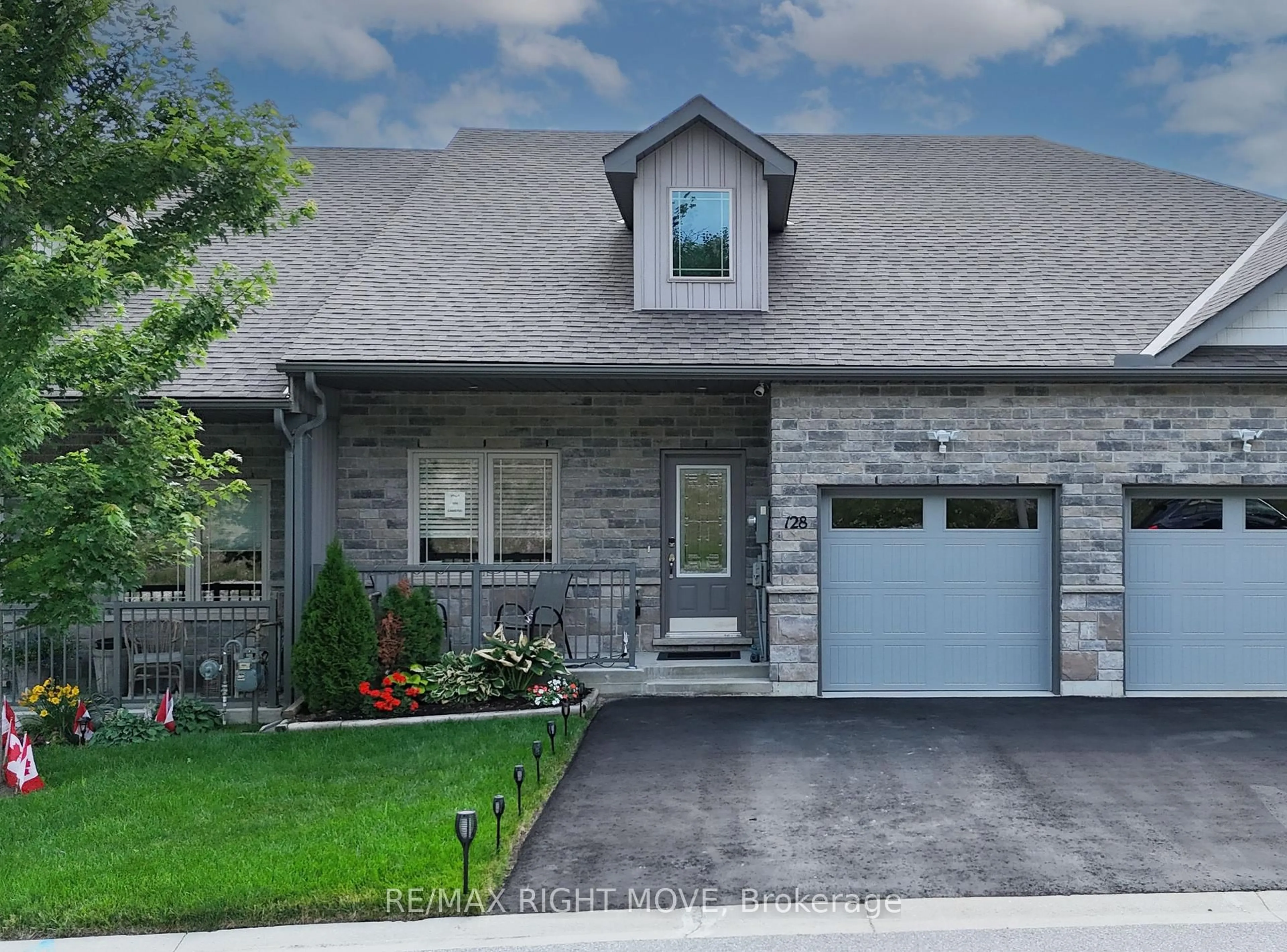 Home with brick exterior material, street for 128 Lily Dr, Orillia Ontario L3V 0G3