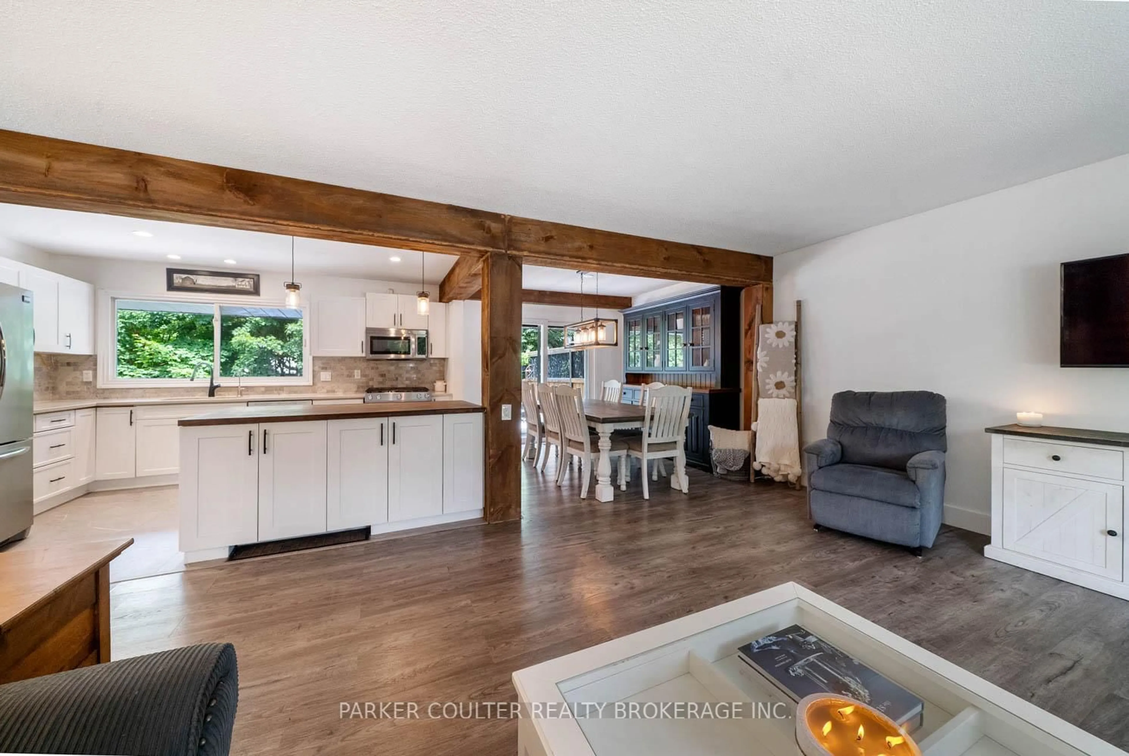 Open concept kitchen, unknown for 2 Noraline Ave, Springwater Ontario L0L 1X1