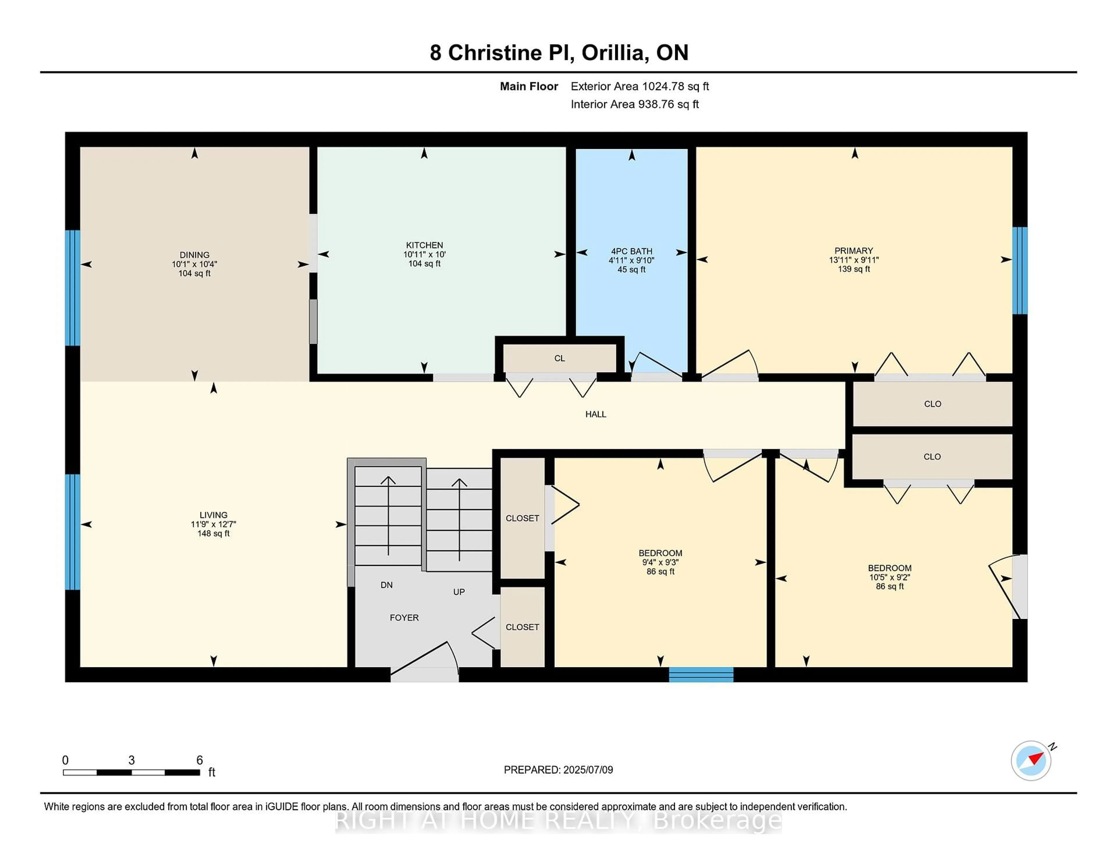 Floor plan for 8 Christine Pl, Orillia Ontario L3V 7P1