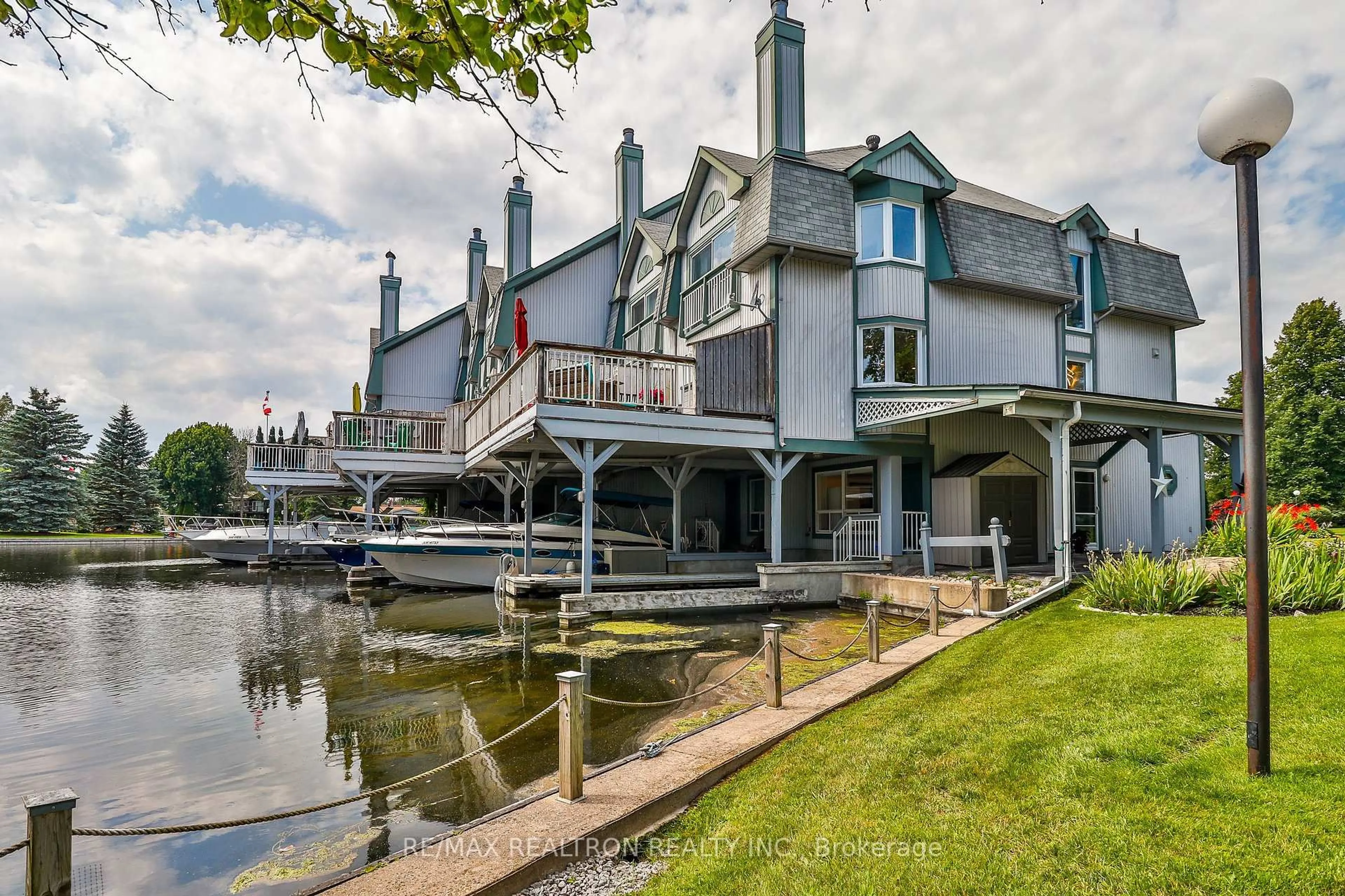 Patio, water/lake/river/ocean view for 24 Laguna Pkwy #7, Ramara Ontario L0K 1B0