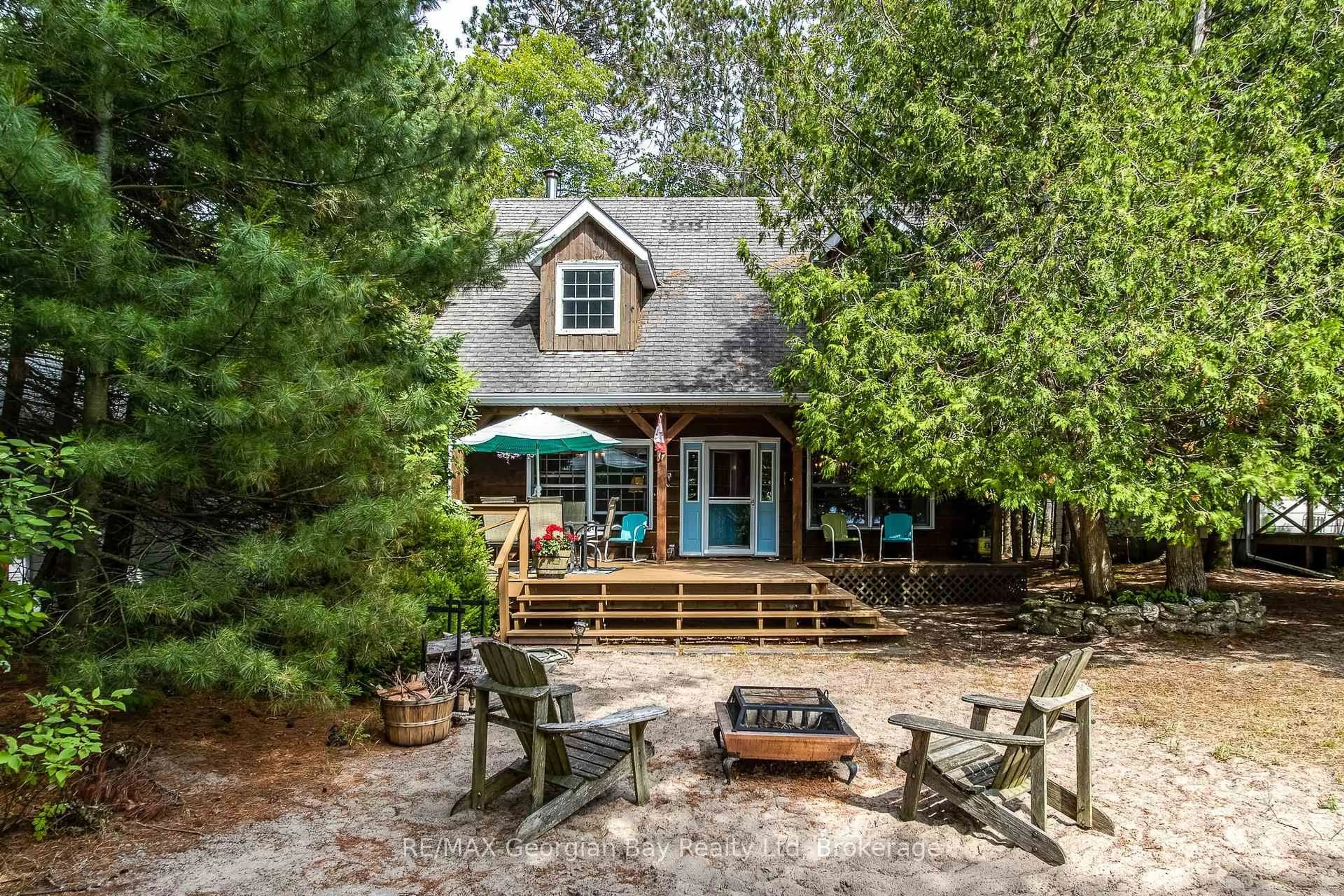 Patio, water/lake/river/ocean view for 698 Tiny Beaches Rd, Tiny Ontario L0L 2T0