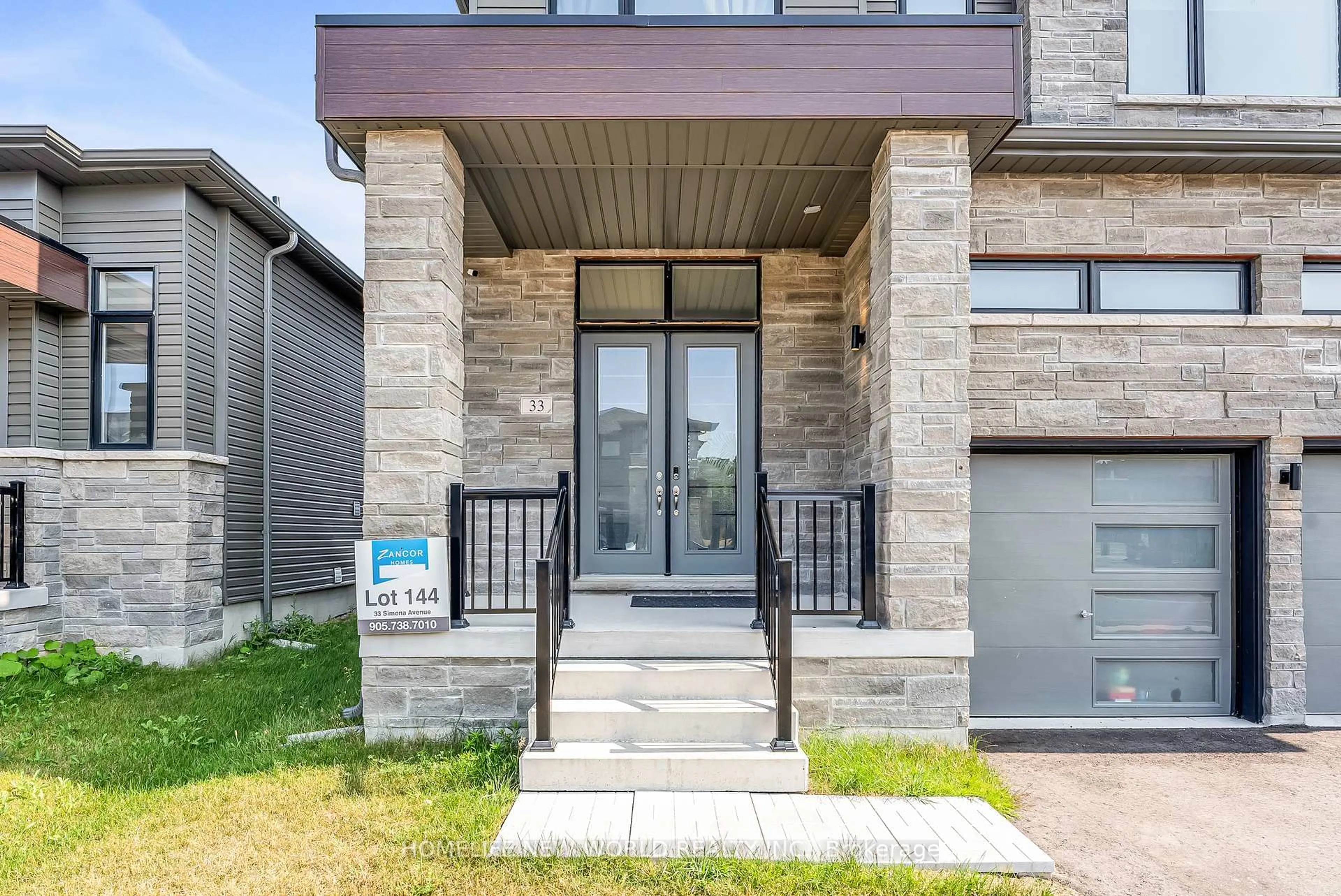 Home with brick exterior material, street for 33 Simona Ave, Wasaga Beach Ontario L9Z 0L5