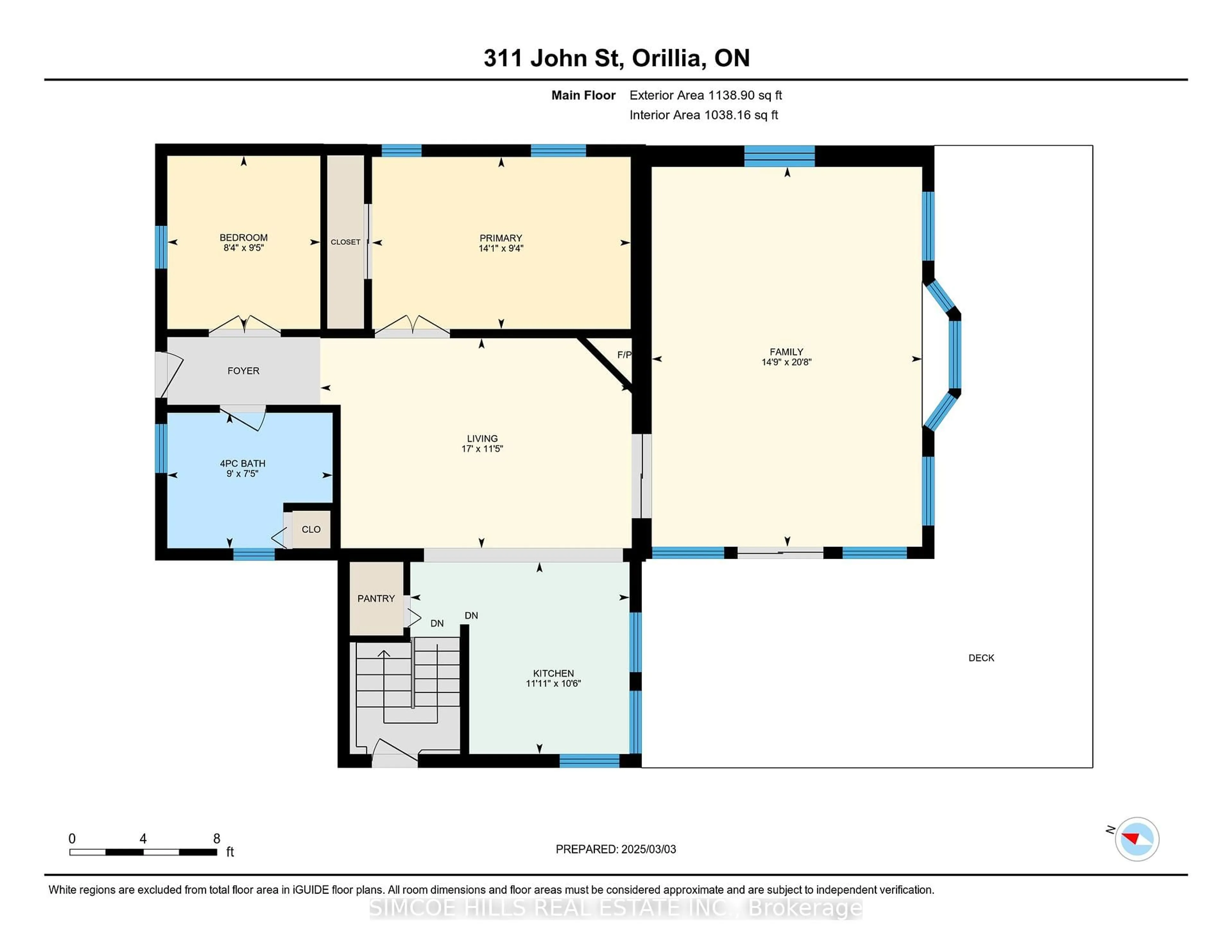 Floor plan for 311 John St, Orillia Ontario L3V 3J3