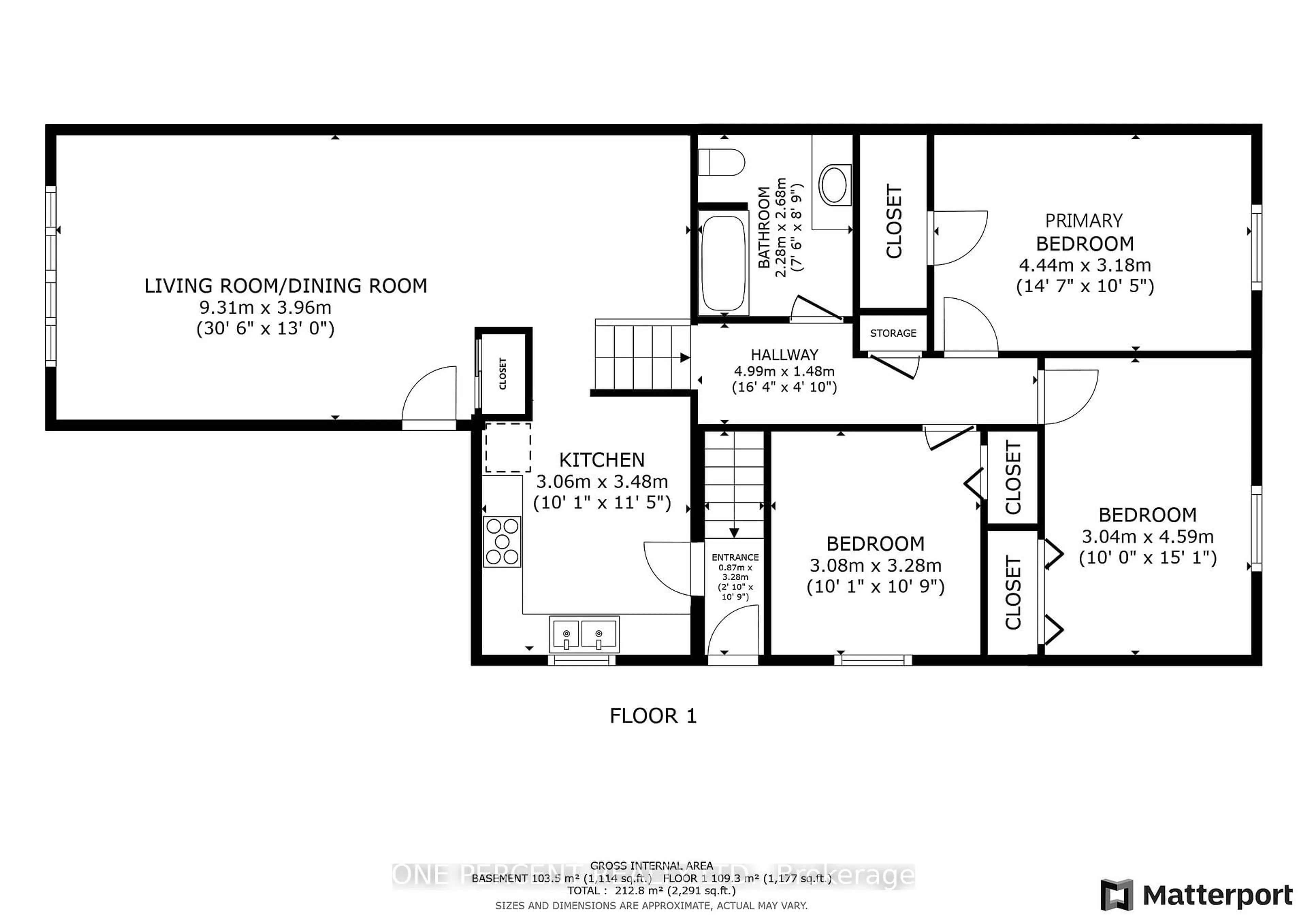 Floor plan for 55 Fittons Rd, Orillia Ontario L3V 2J2