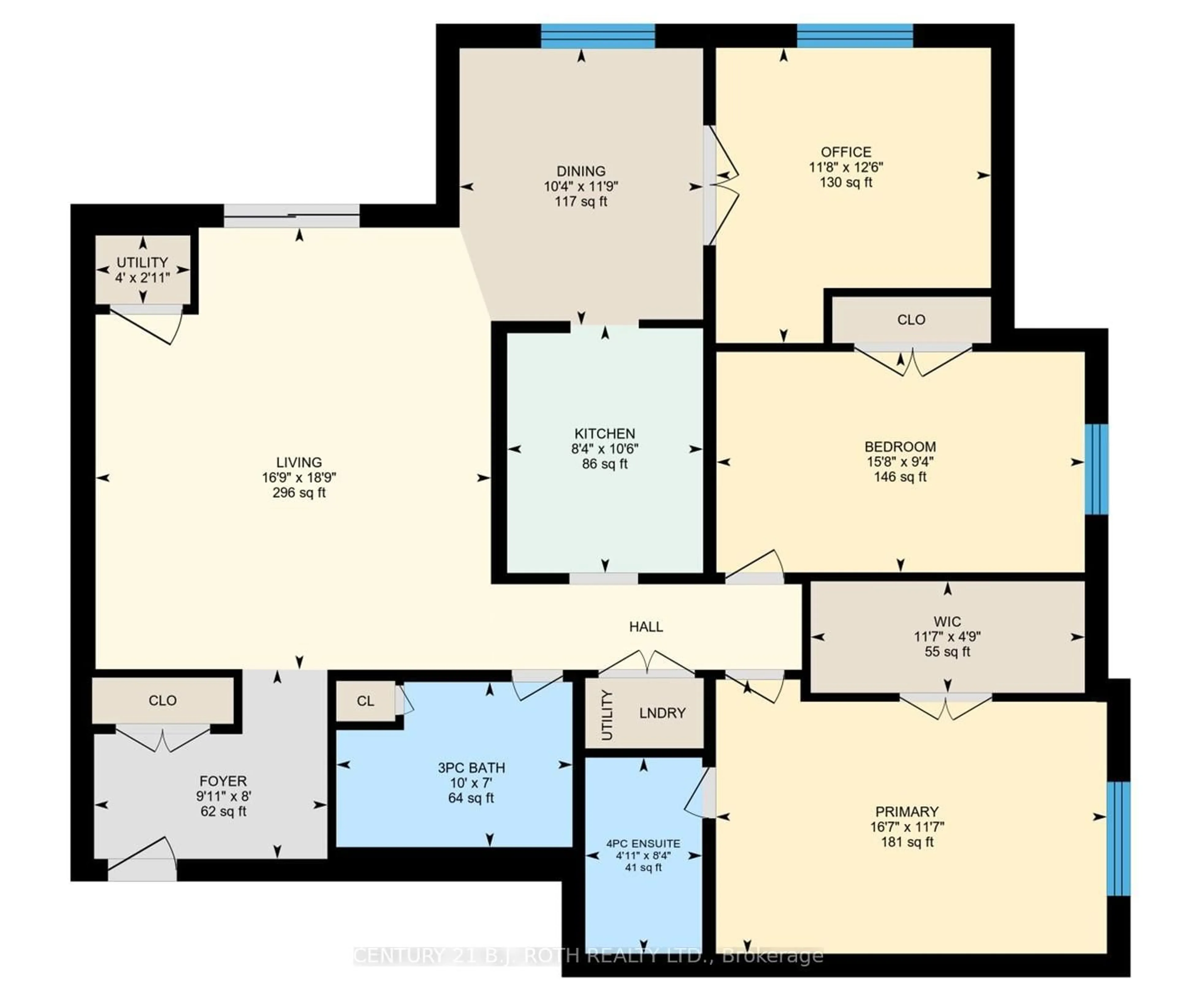 Floor plan for 5 GREENWICH St #312, Barrie Ontario L4N 7Y8
