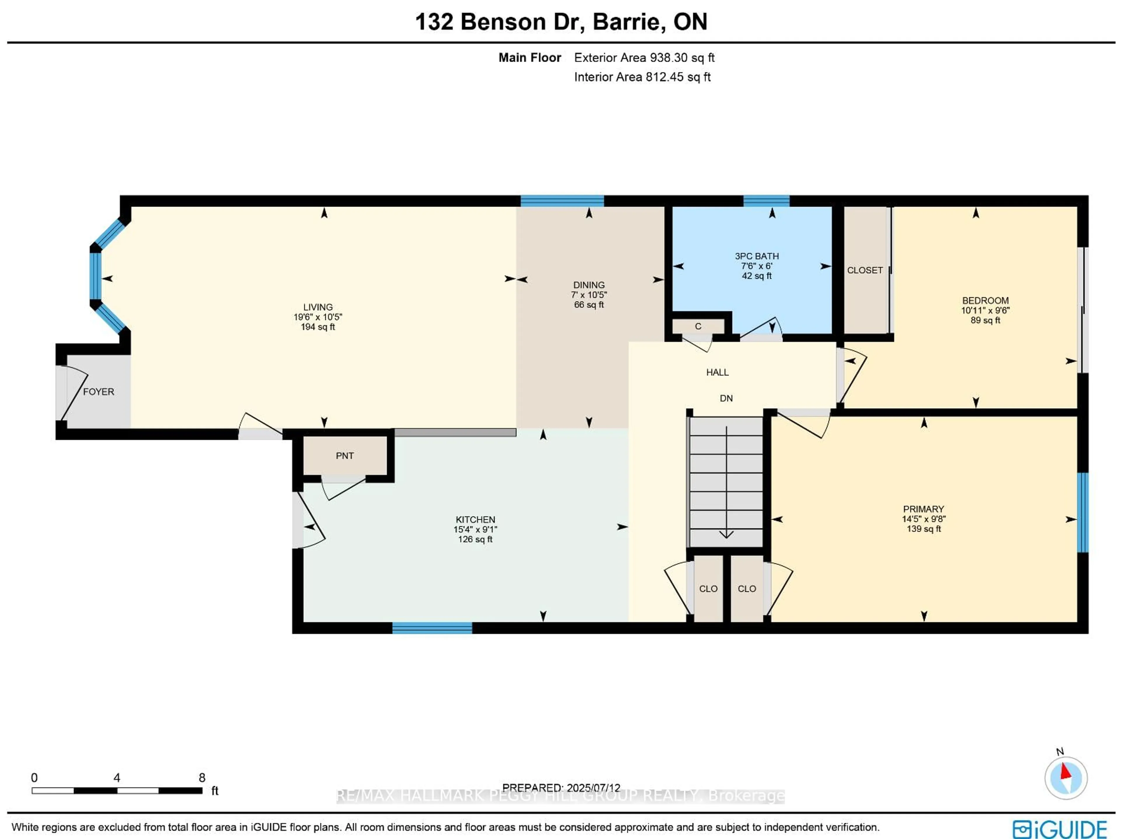 Floor plan for 132 Benson Dr, Barrie Ontario L4N 7Y3