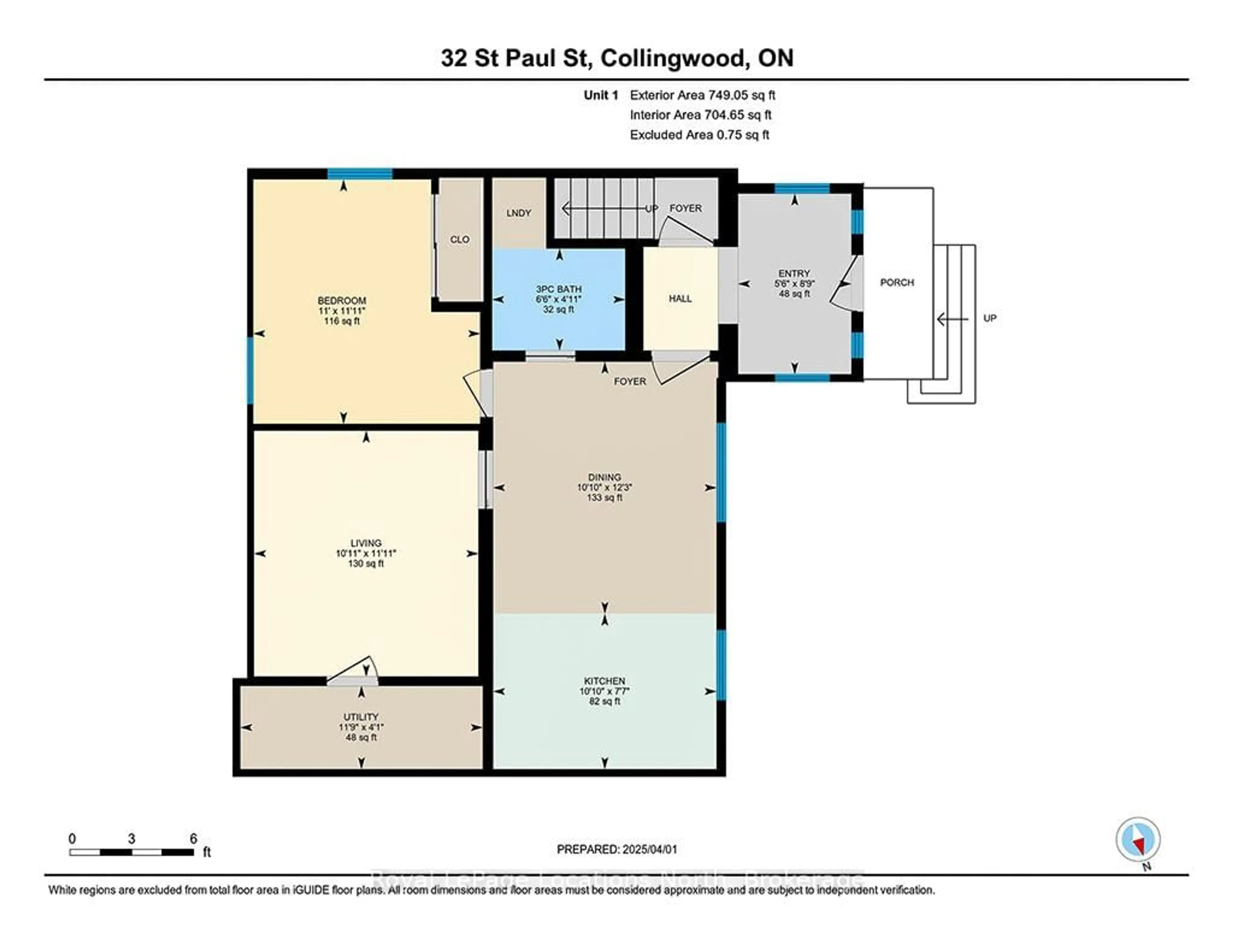 Floor plan for 32 ST PAUL St, Collingwood Ontario L9Y 3N9