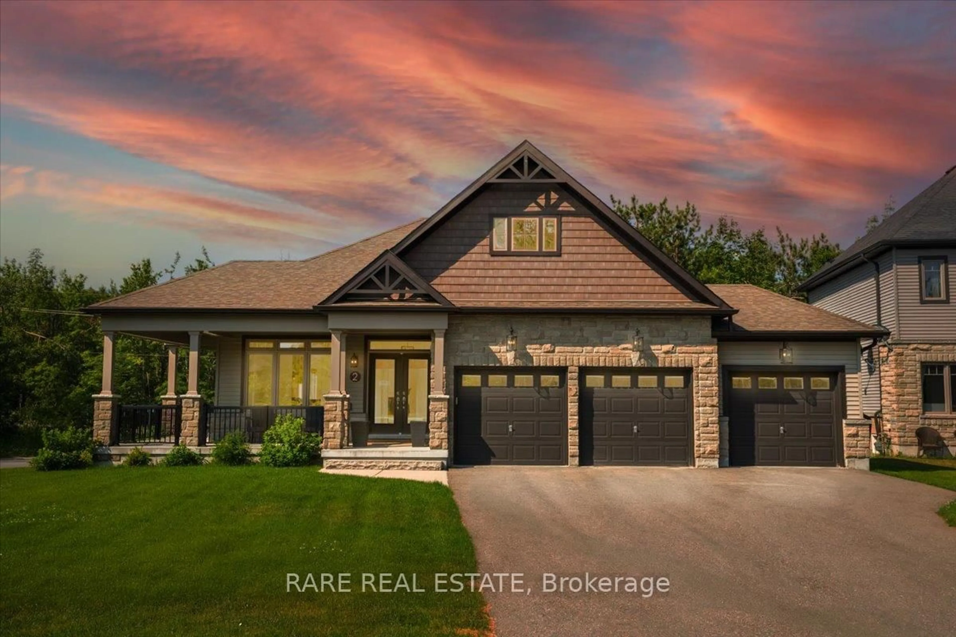Home with brick exterior material, unknown for 2 Boville Crt, Oro-Medonte Ontario L0L 2L0