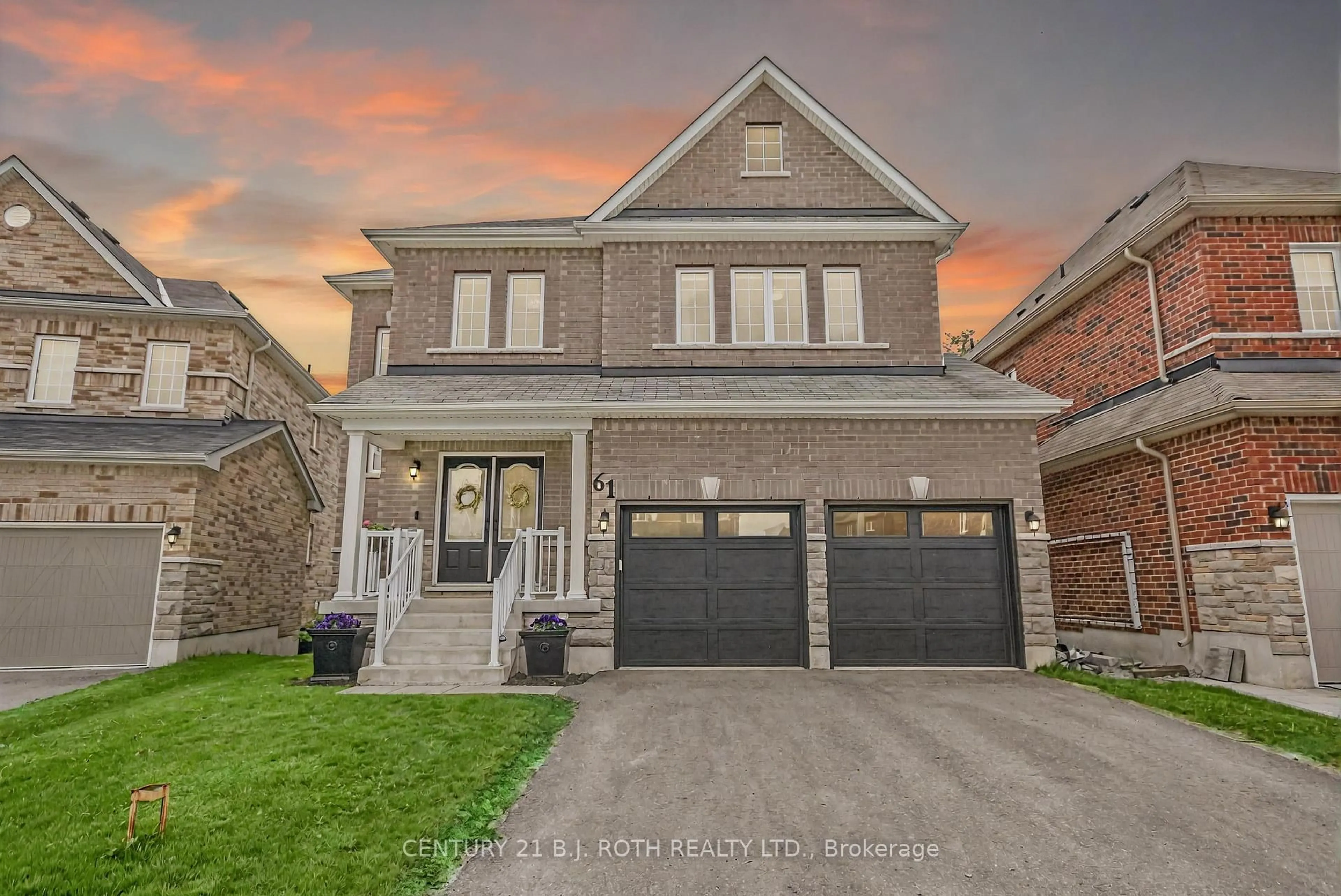 Home with brick exterior material, street for 61 Muirfield Dr, Barrie Ontario L4N 6J9