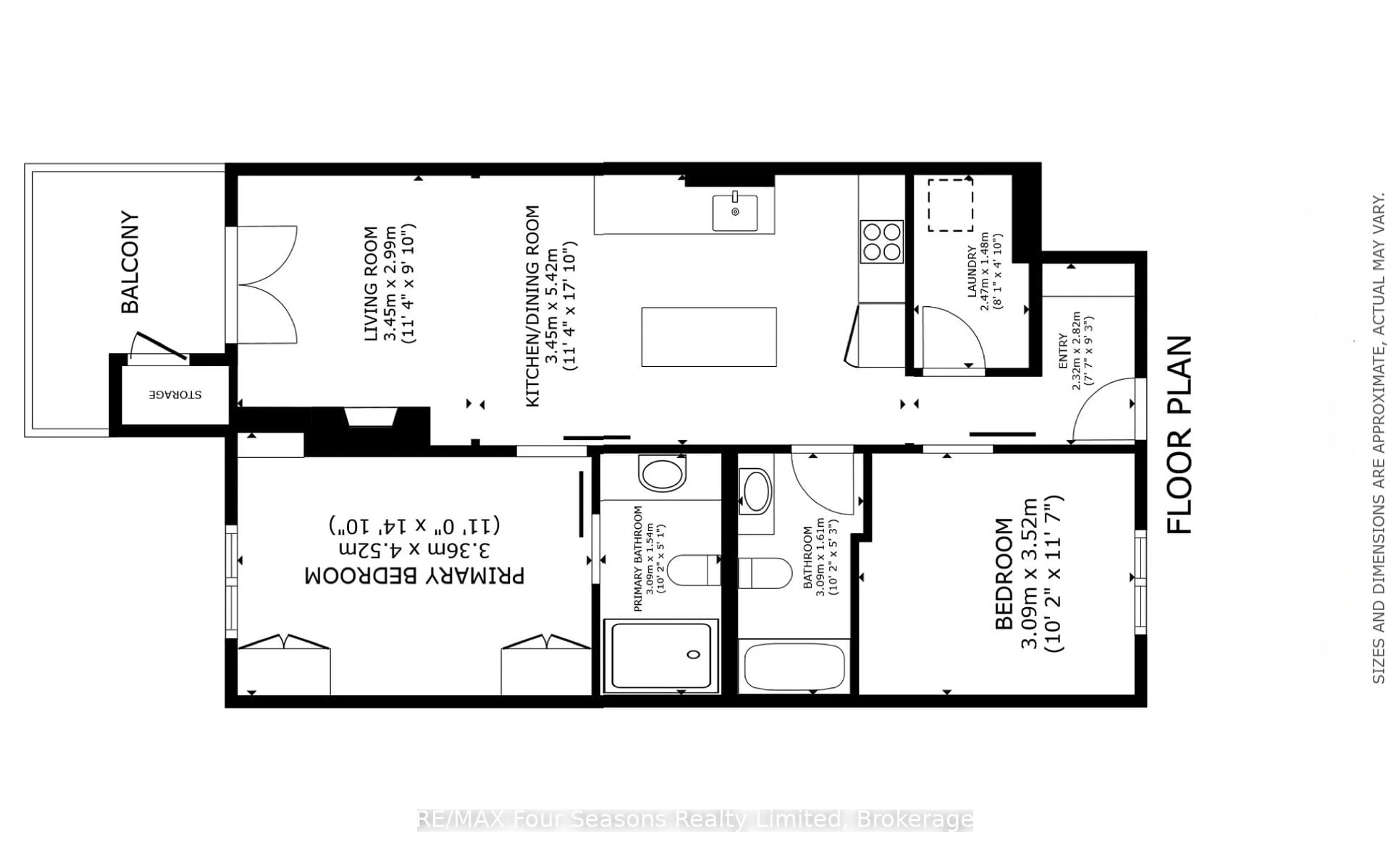 Floor plan for 6 Anchorage Cres #203, Collingwood Ontario L9Y 0Y6