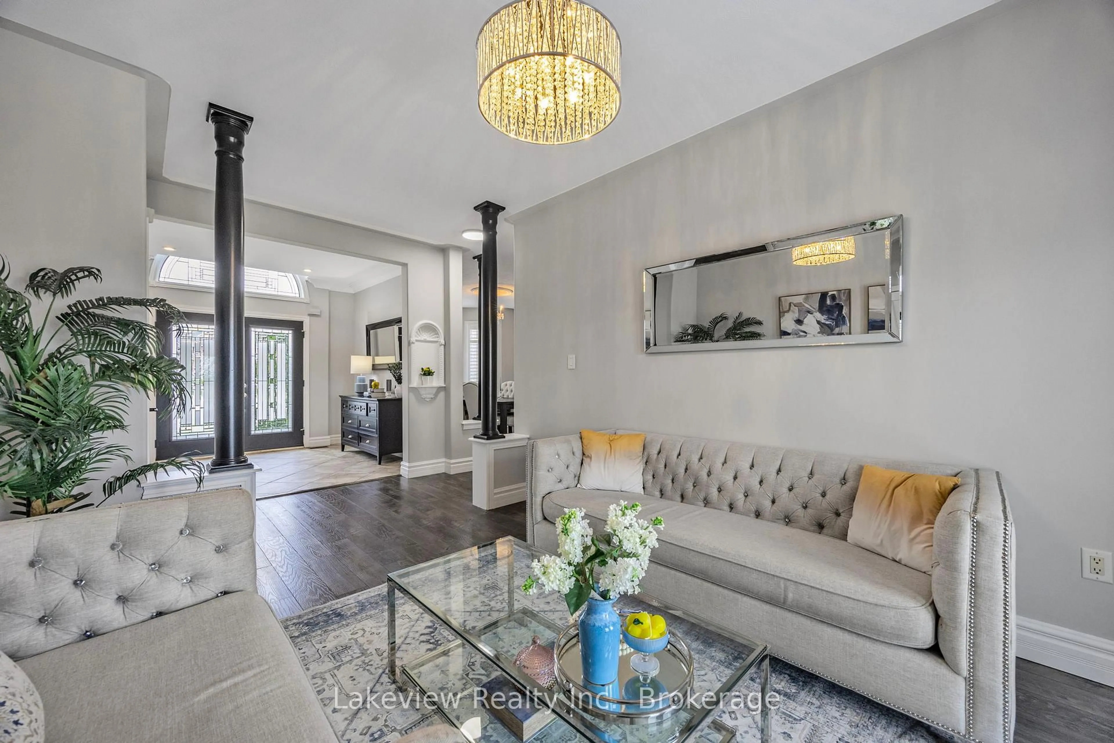 Living room with furniture, unknown for 31 Cleopatra Crt, Orillia Ontario L3V 7Y7
