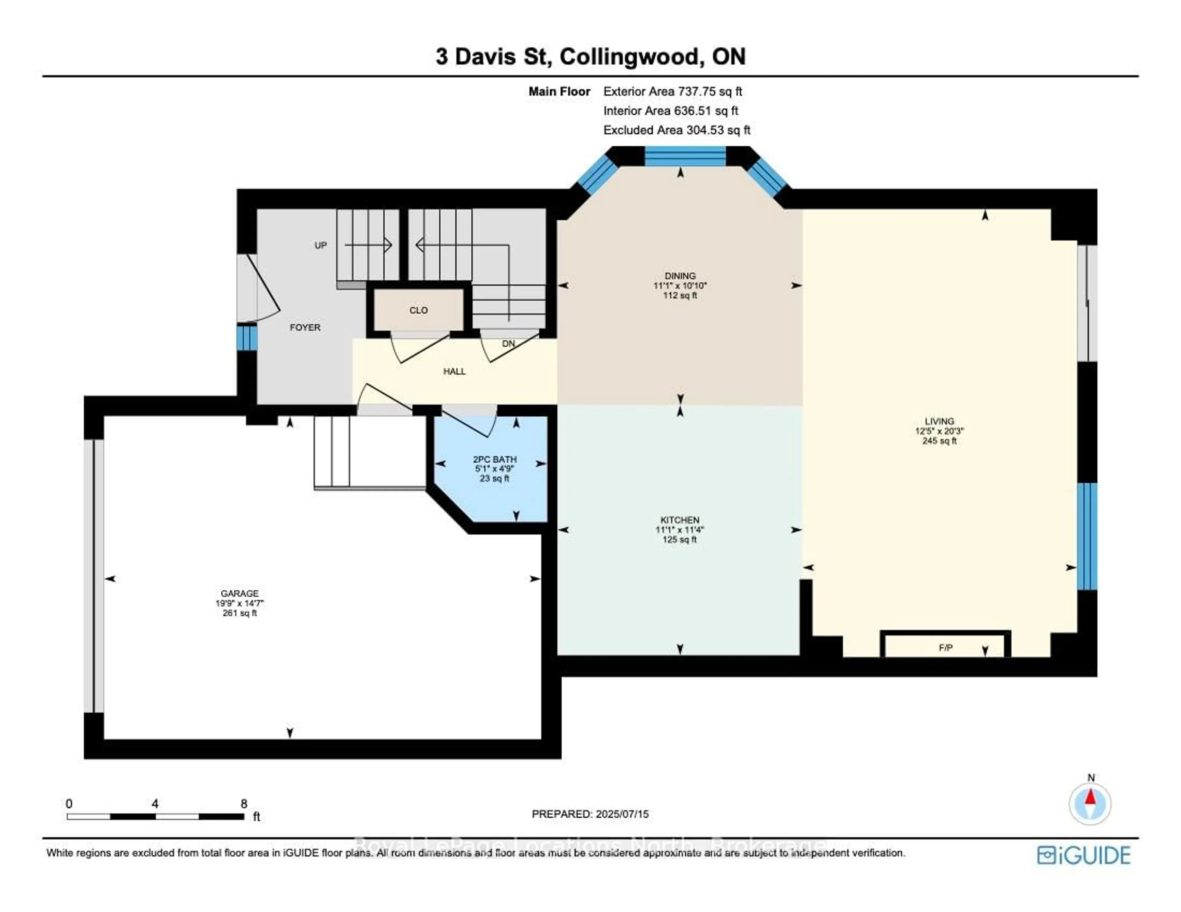 Floor plan for 3 Davis St, Collingwood Ontario L9Y 0E1