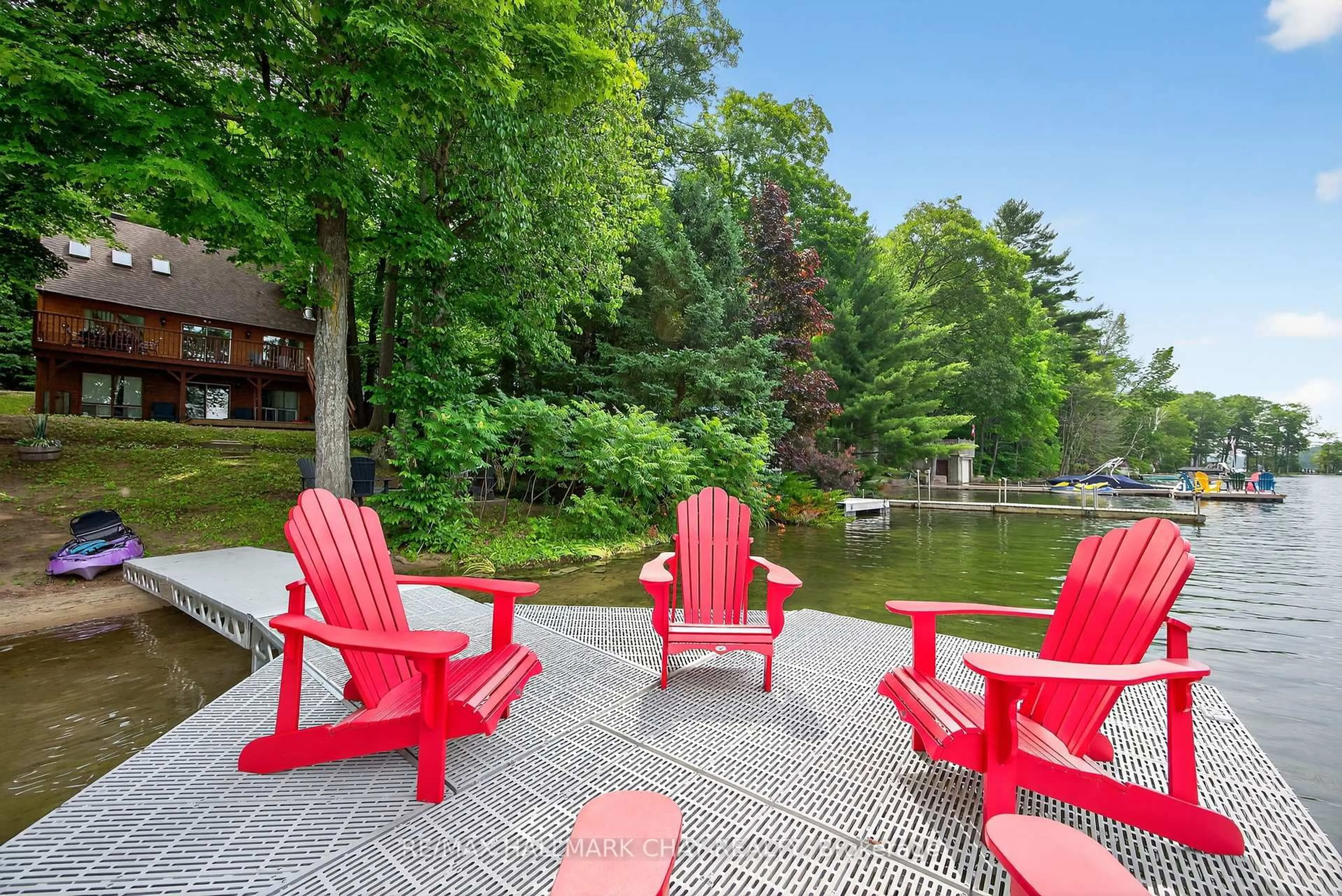 Patio, water/lake/river/ocean view for 176 Farlain Lake Rd, Tiny Ontario L9M 0B5