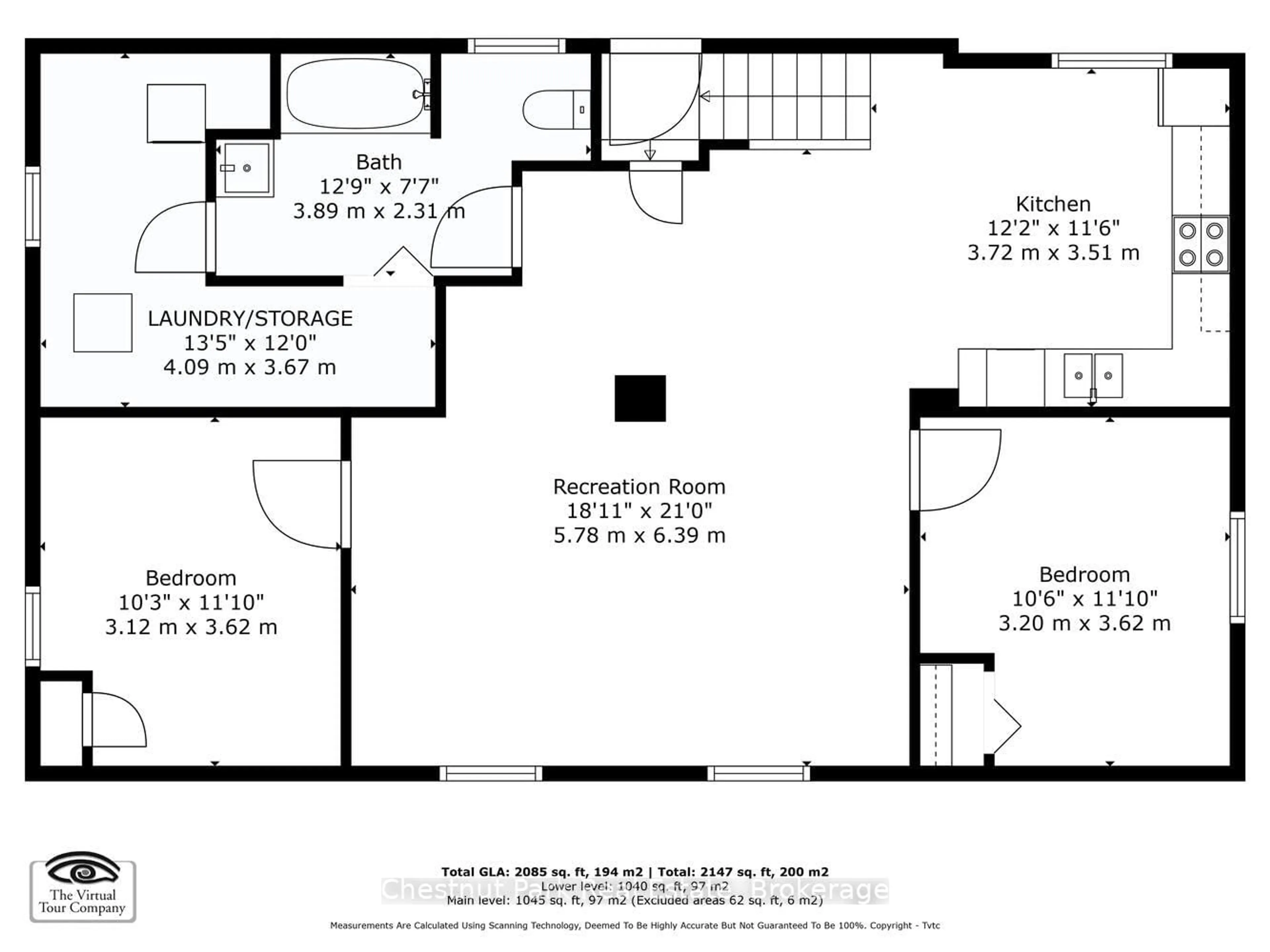 Floor plan for 647 Oak St, Collingwood Ontario L9Y 2Z7